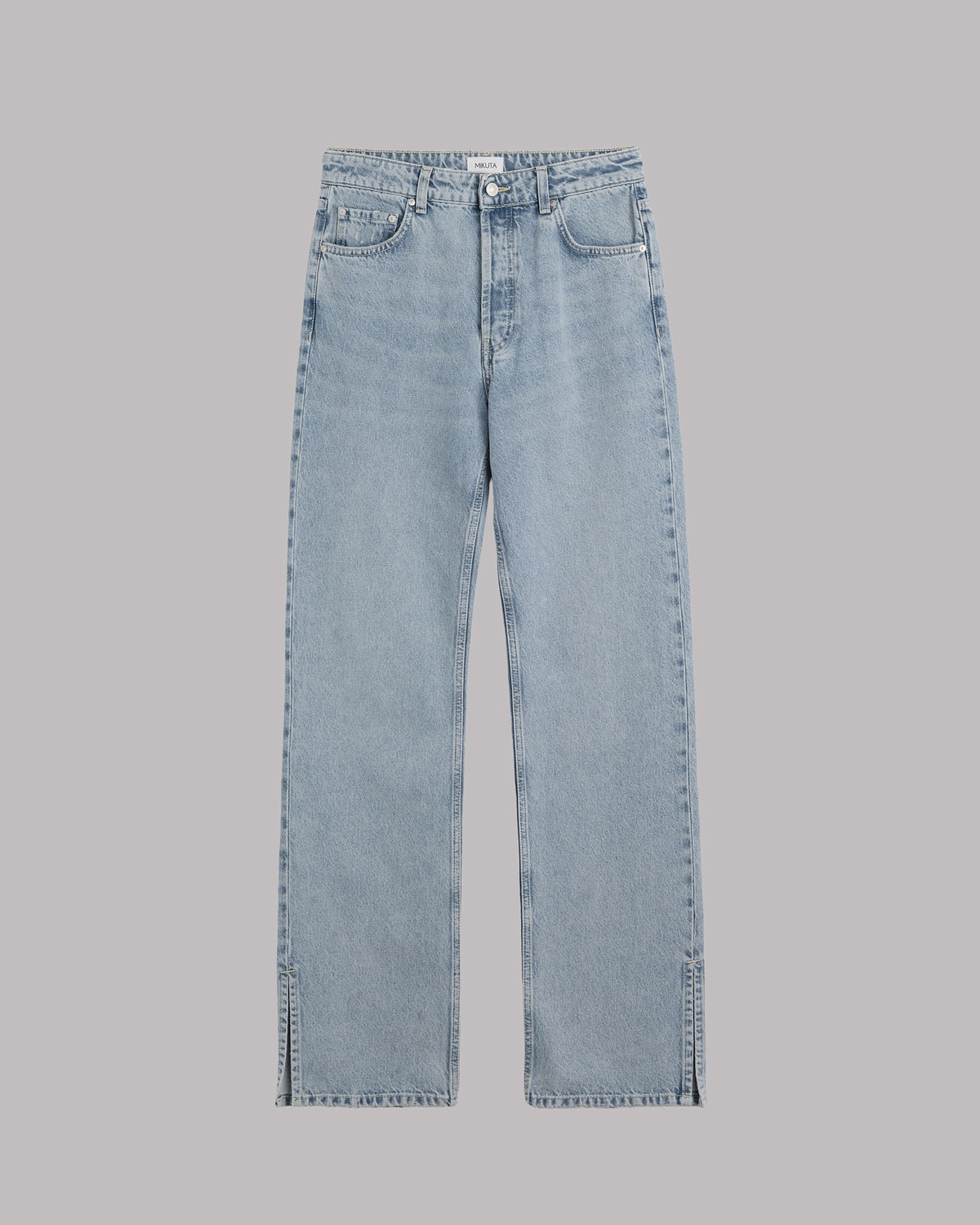 The Blue Straight Slit Jeans