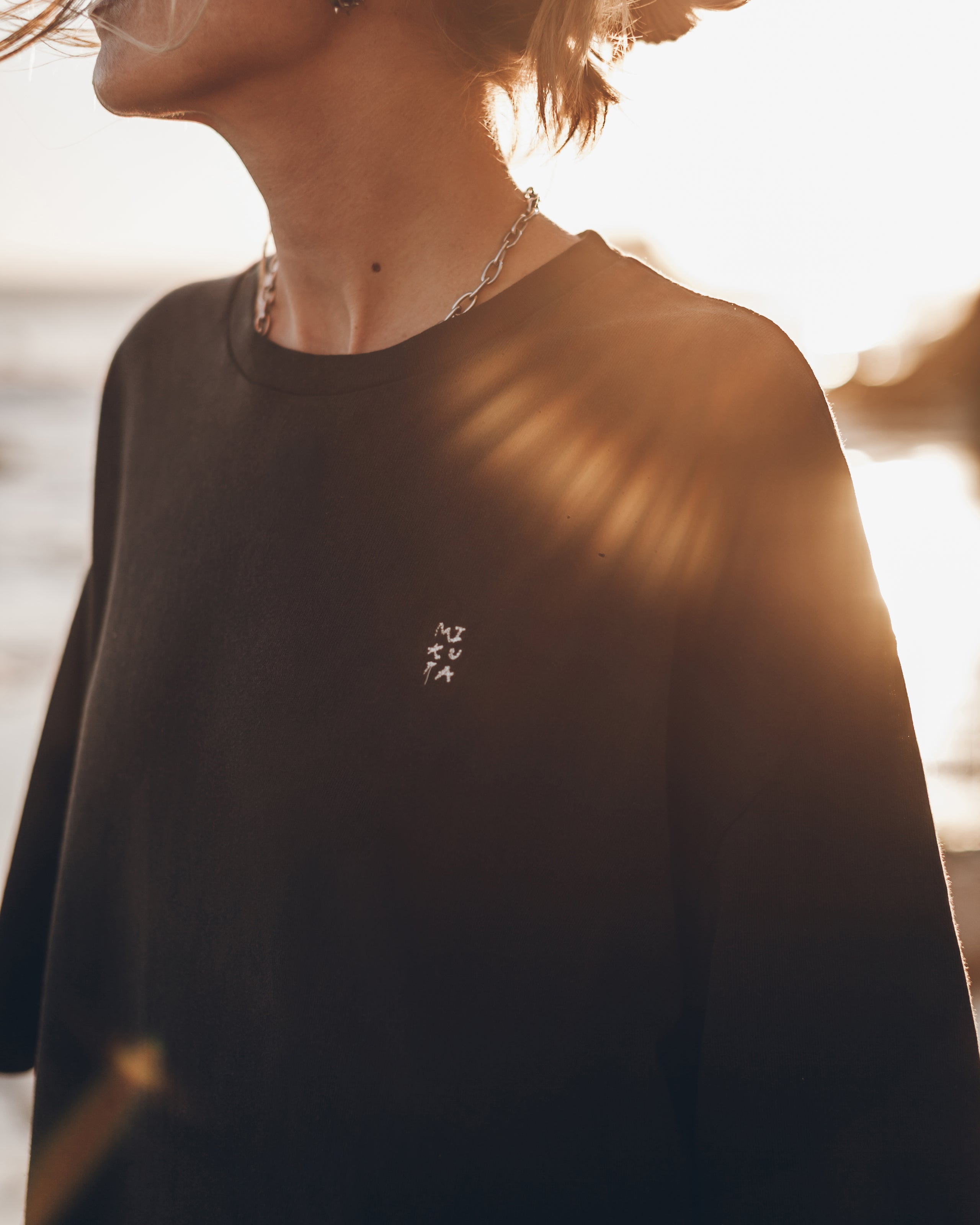 The Dark Embroidered Oversized T-Shirt
