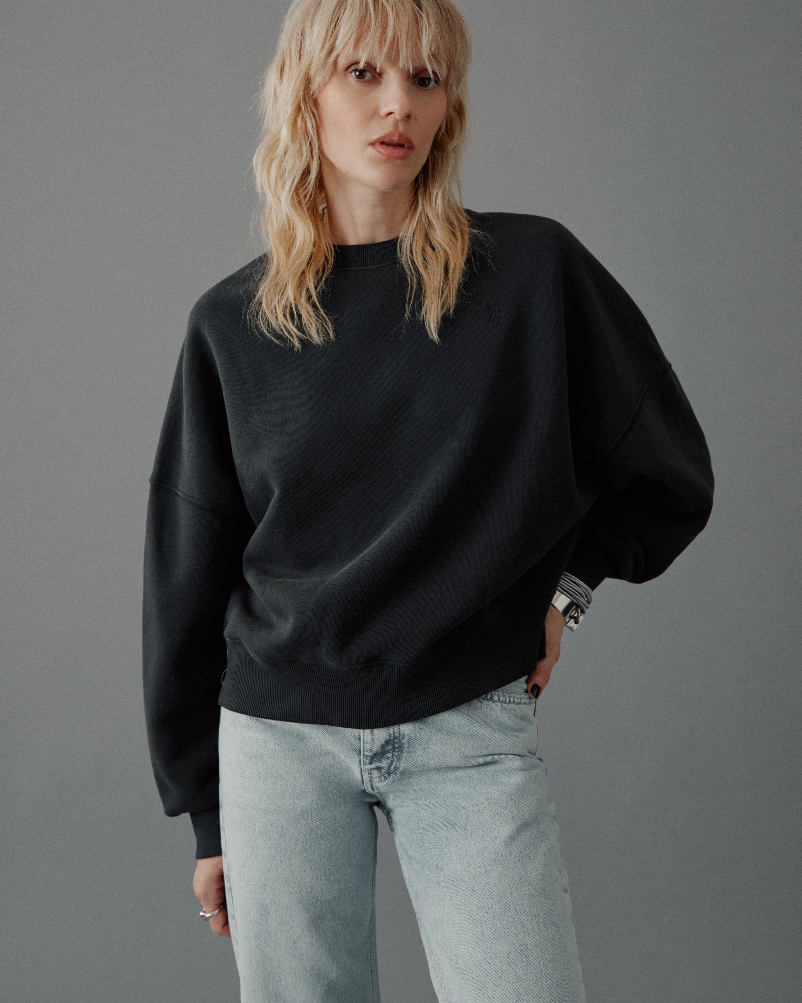 The Dark Embroidered Standard Sweater