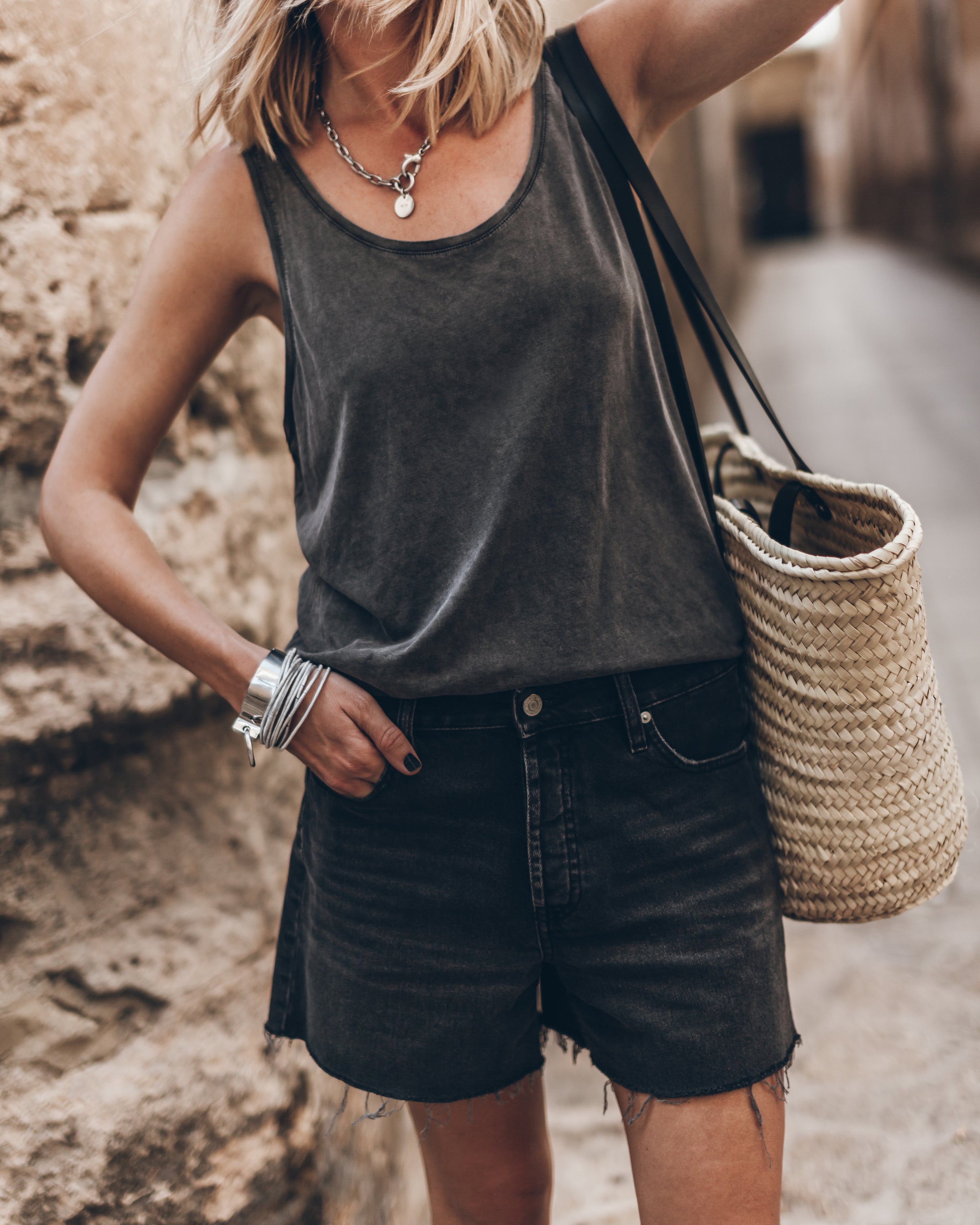 The Dark Faded Base Tank Top