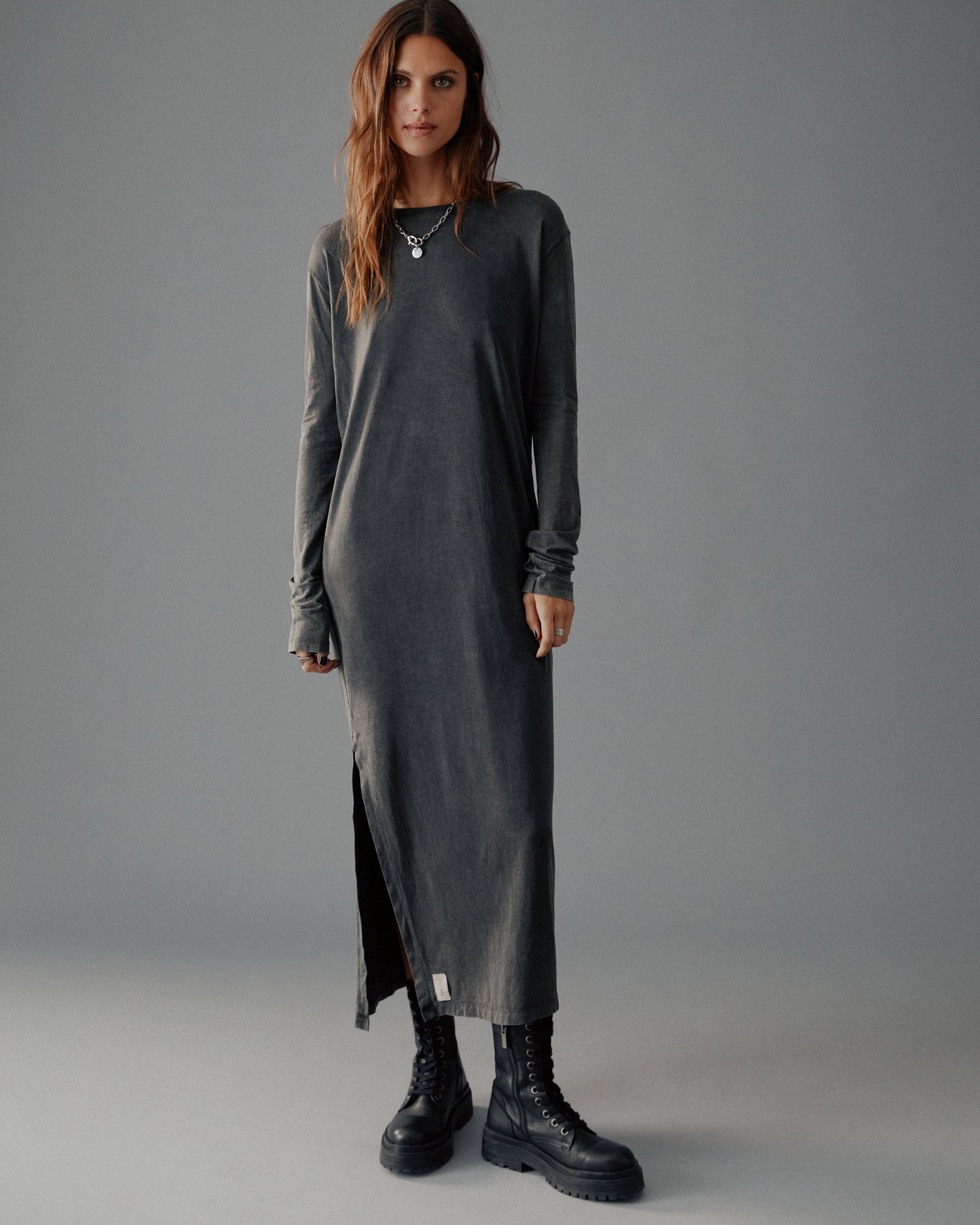 The Dark Faded Longsleeve Dress