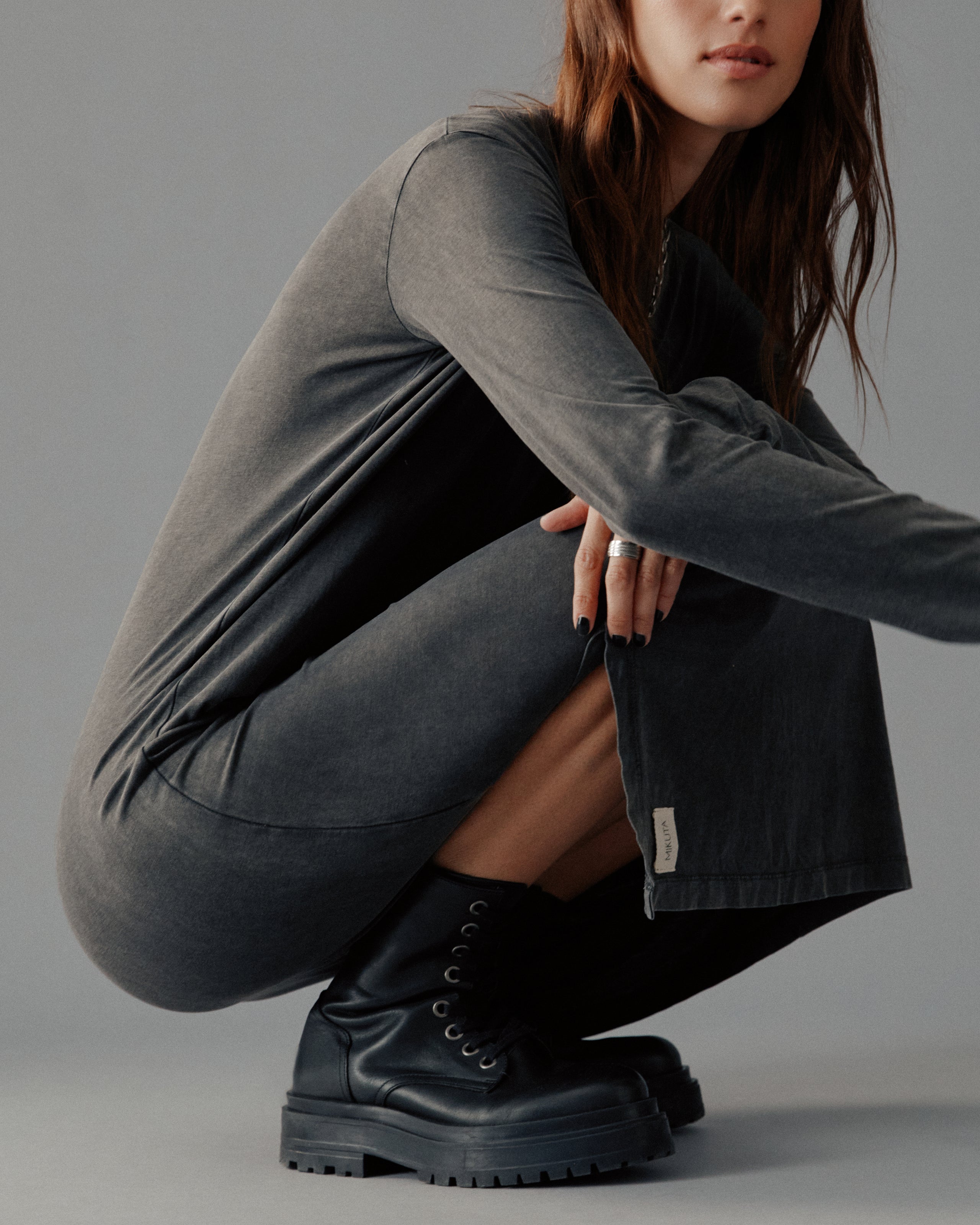 The Dark Faded Longsleeve Dress