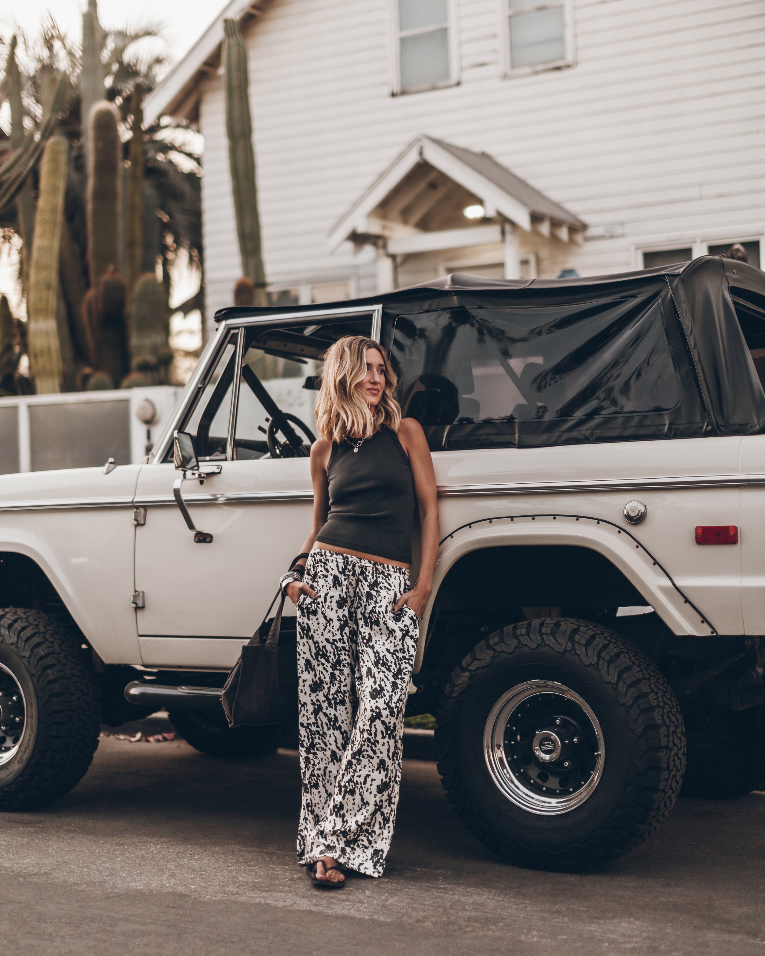 The Dark Faded Standard Tank Top The Dalmatian Flowy Pants The Dark Small Canvas Bag Los Angeles ...