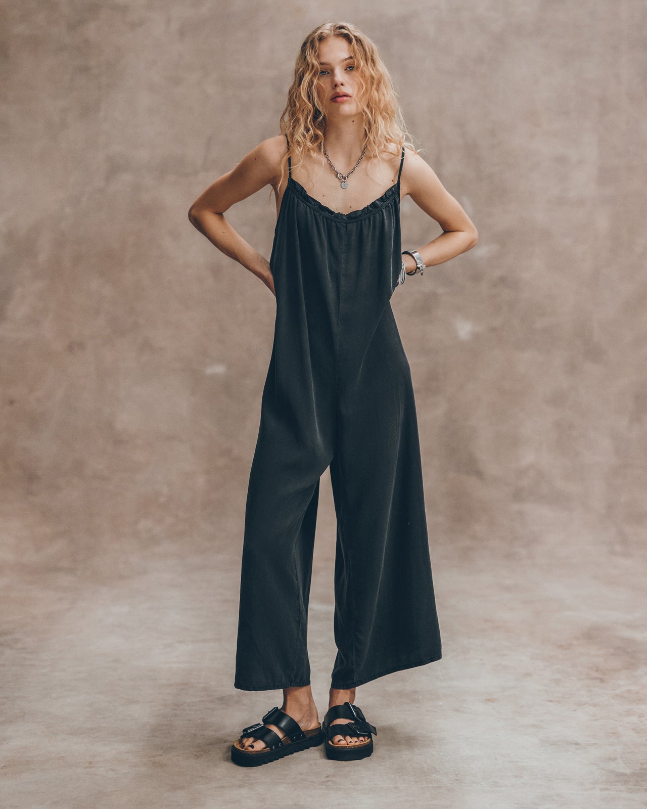 The Dark Flowy Jumpsuit