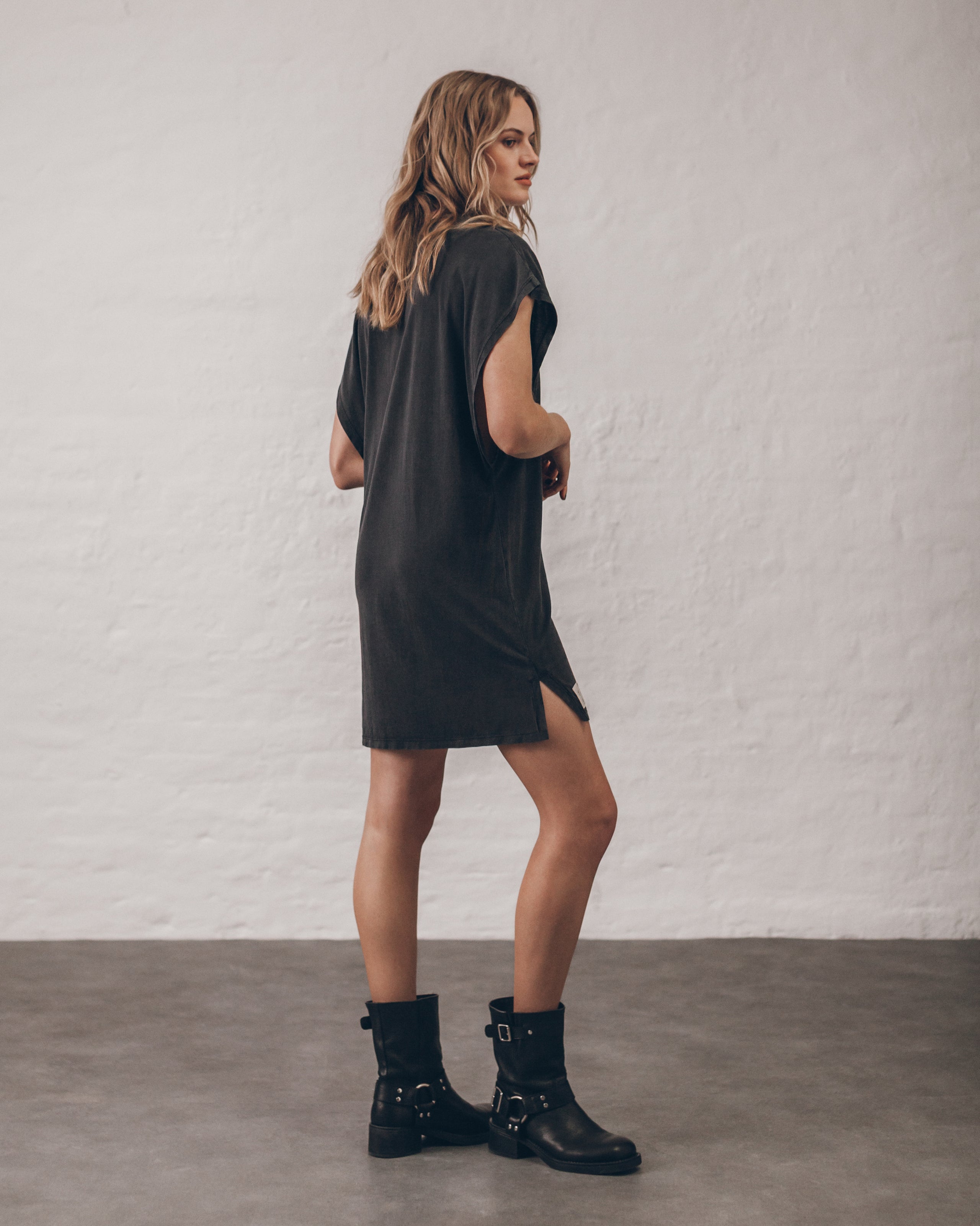 The Dark Short Batwing Dress
