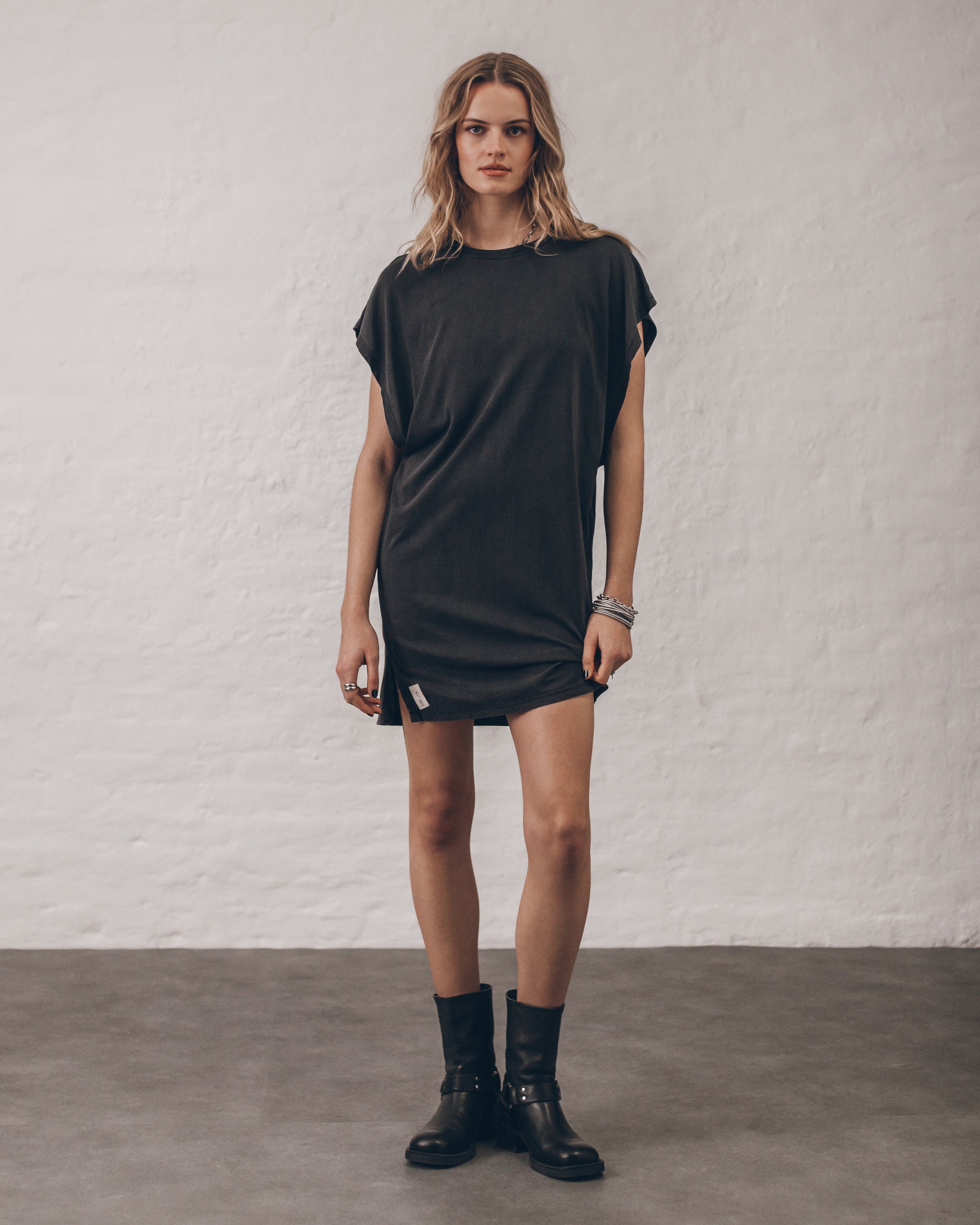 The Dark Short Batwing Dress