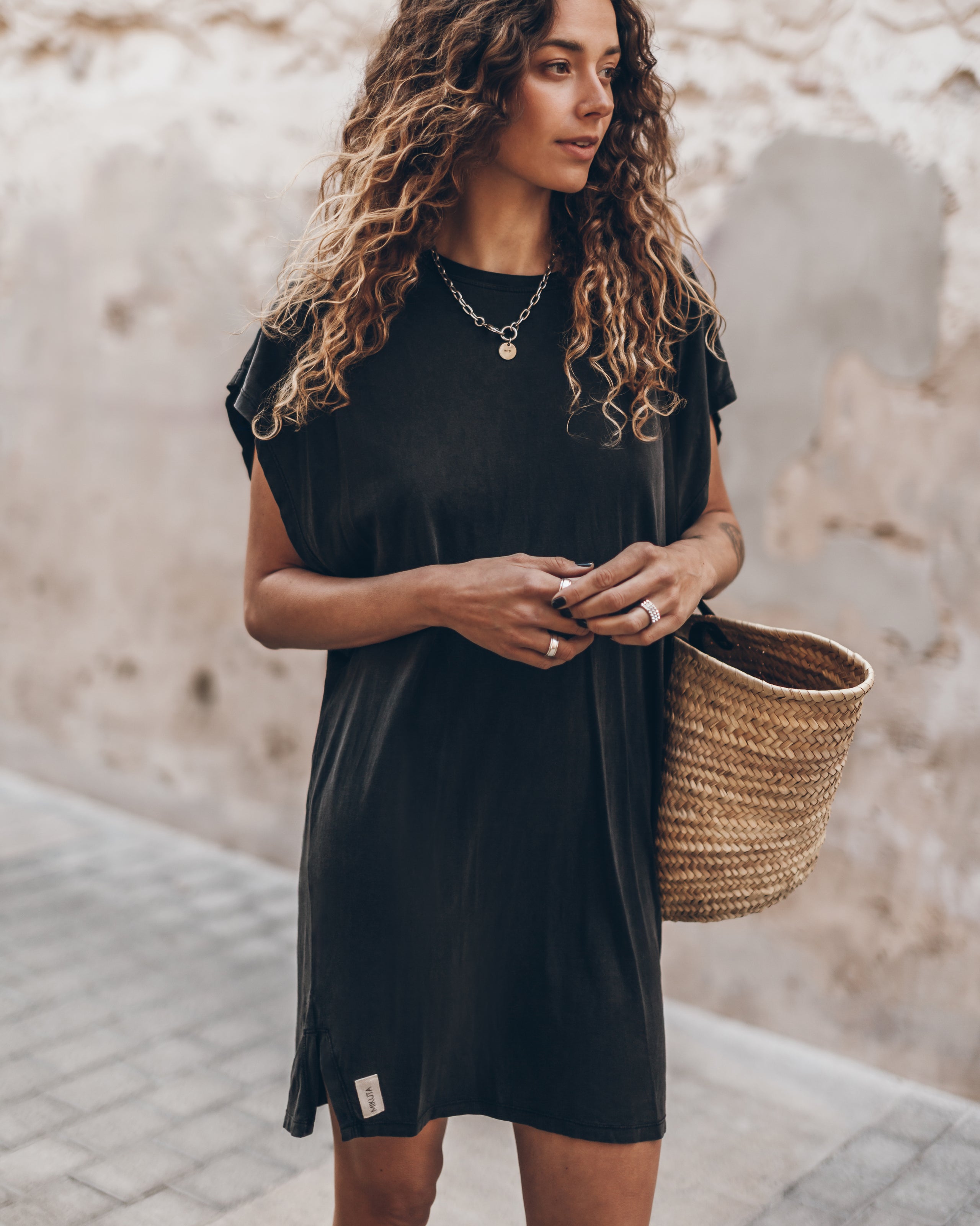 The Dark Short Batwing Dress