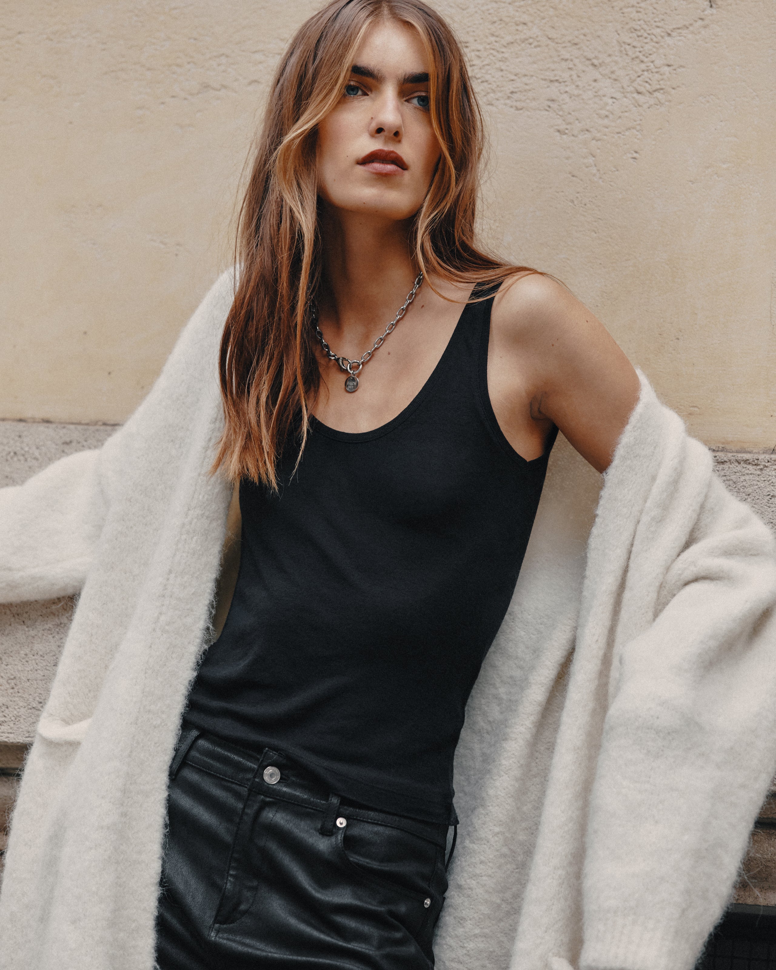 The Black Sheer Tank Top