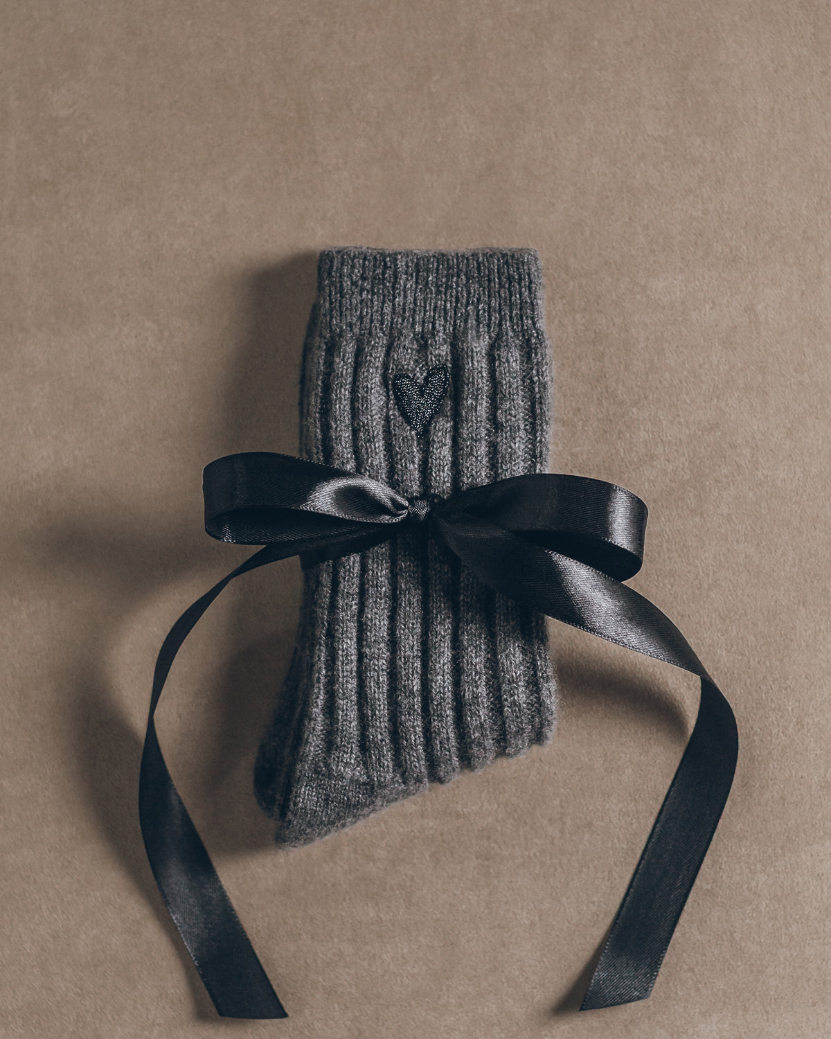 The Grey Cashmere Socks Product Shot - Product photo