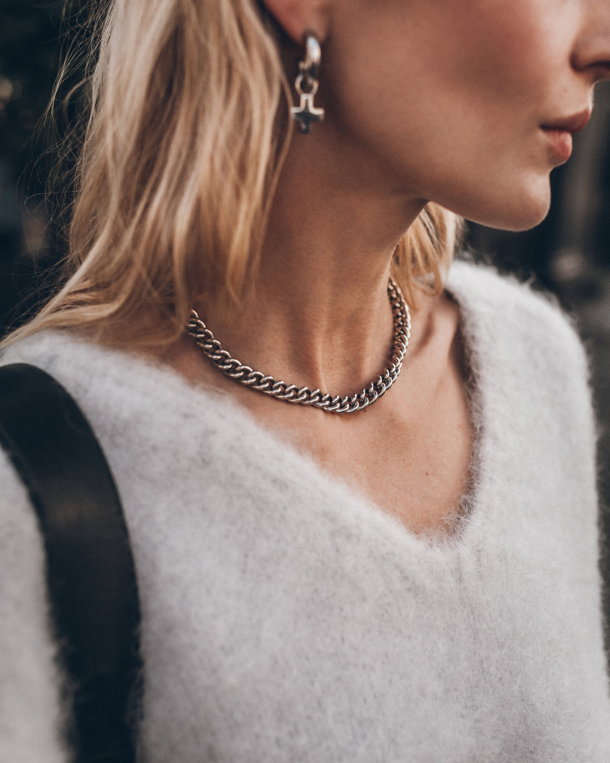 The Steel Curb Chain Necklace