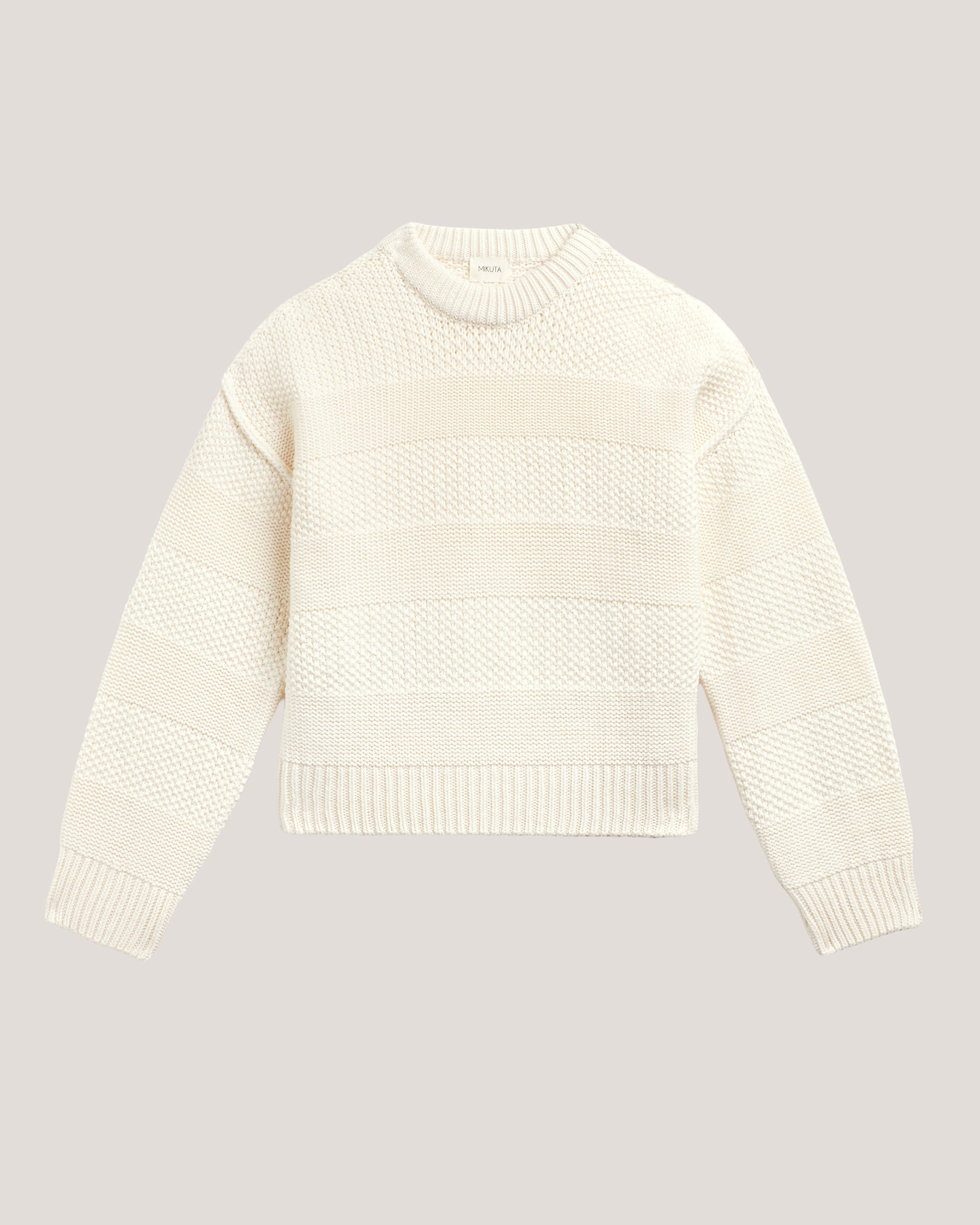 The Off White Textured Knit Sweater