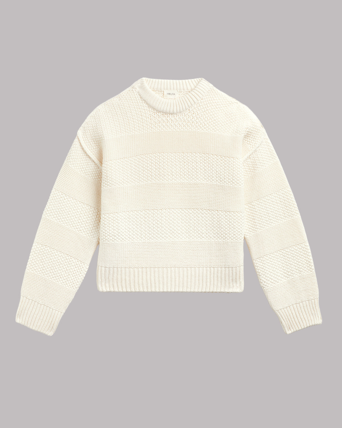 The Off White Textured Knit Sweater