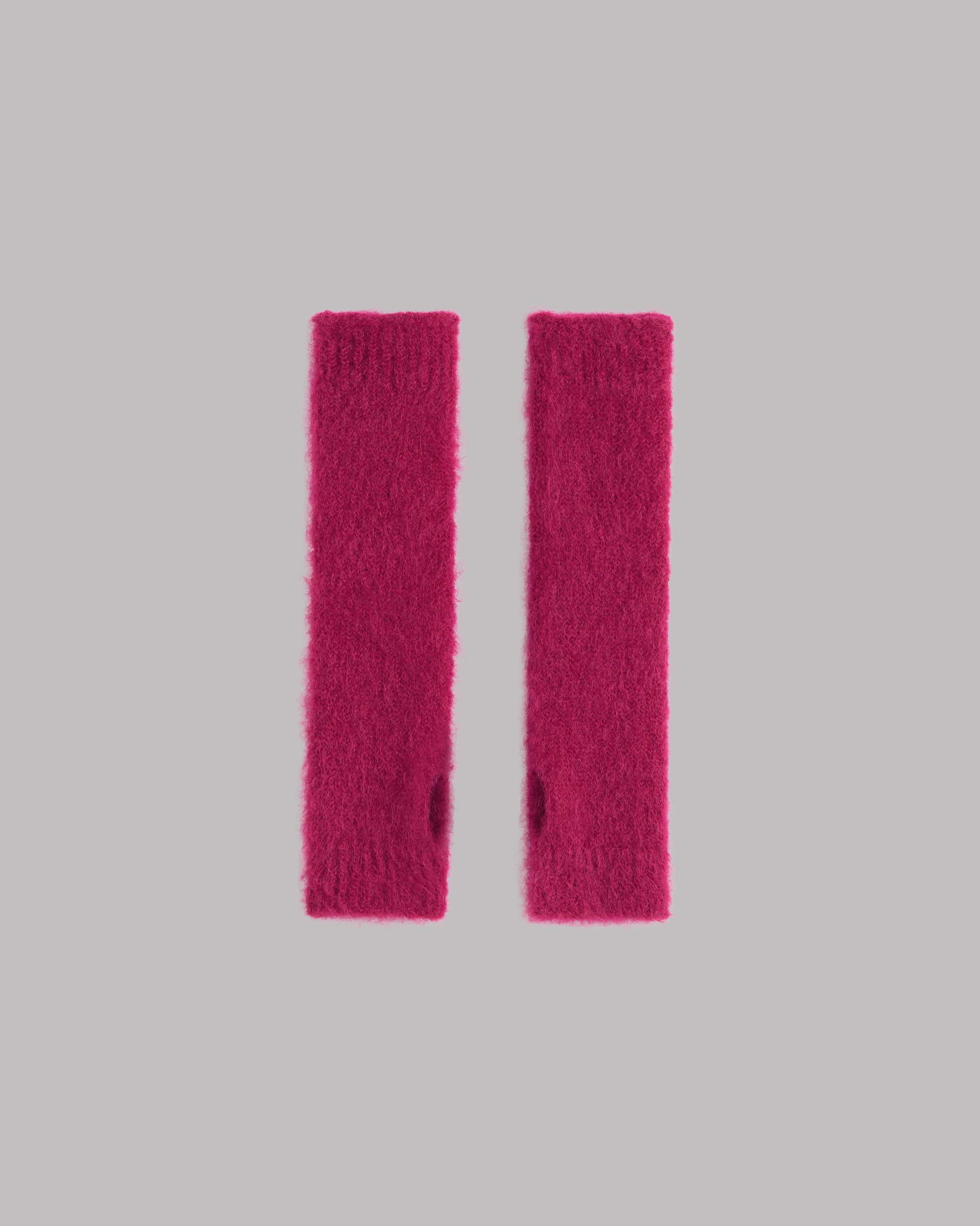 The Pink Knit Gloves