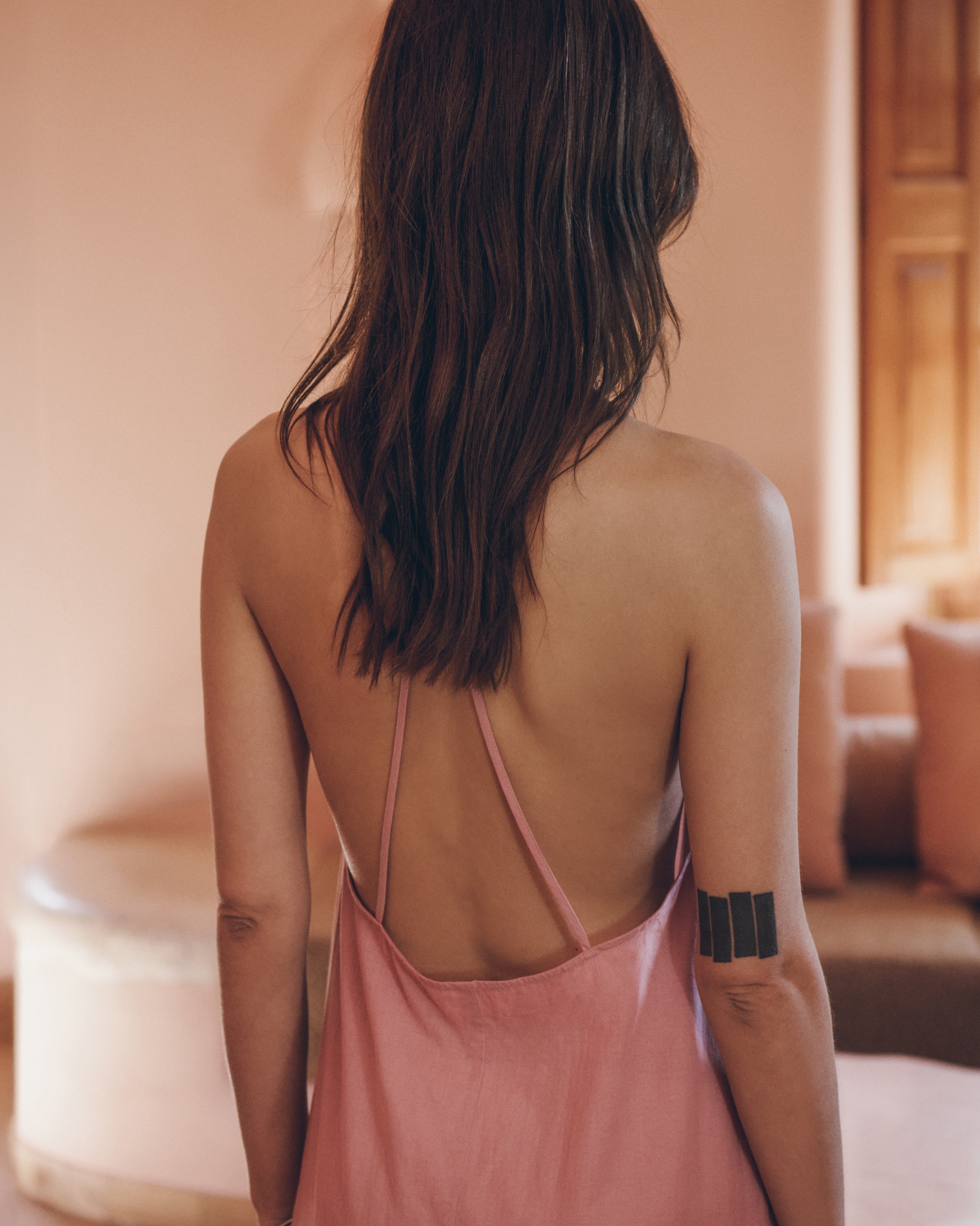 The Pink Long Beach Dress - Product photo