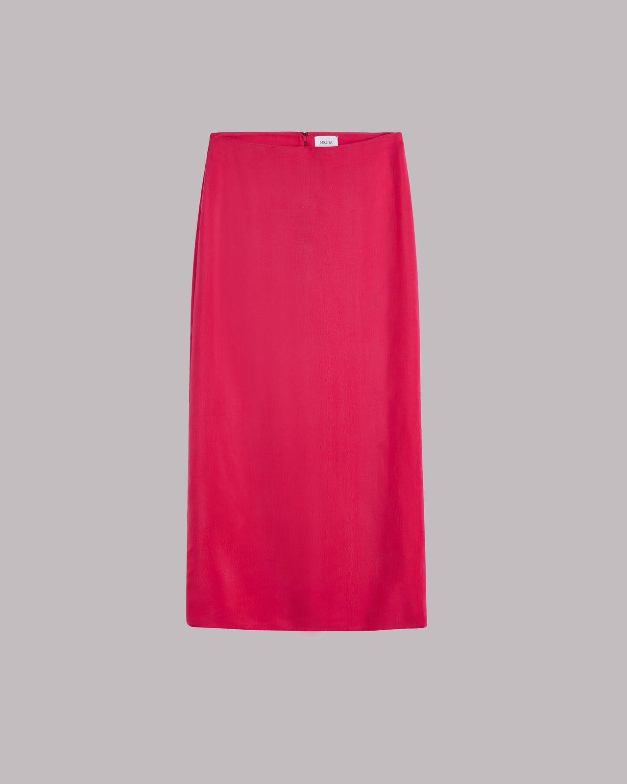 The Pink Long Cupro Skirt - Product photo