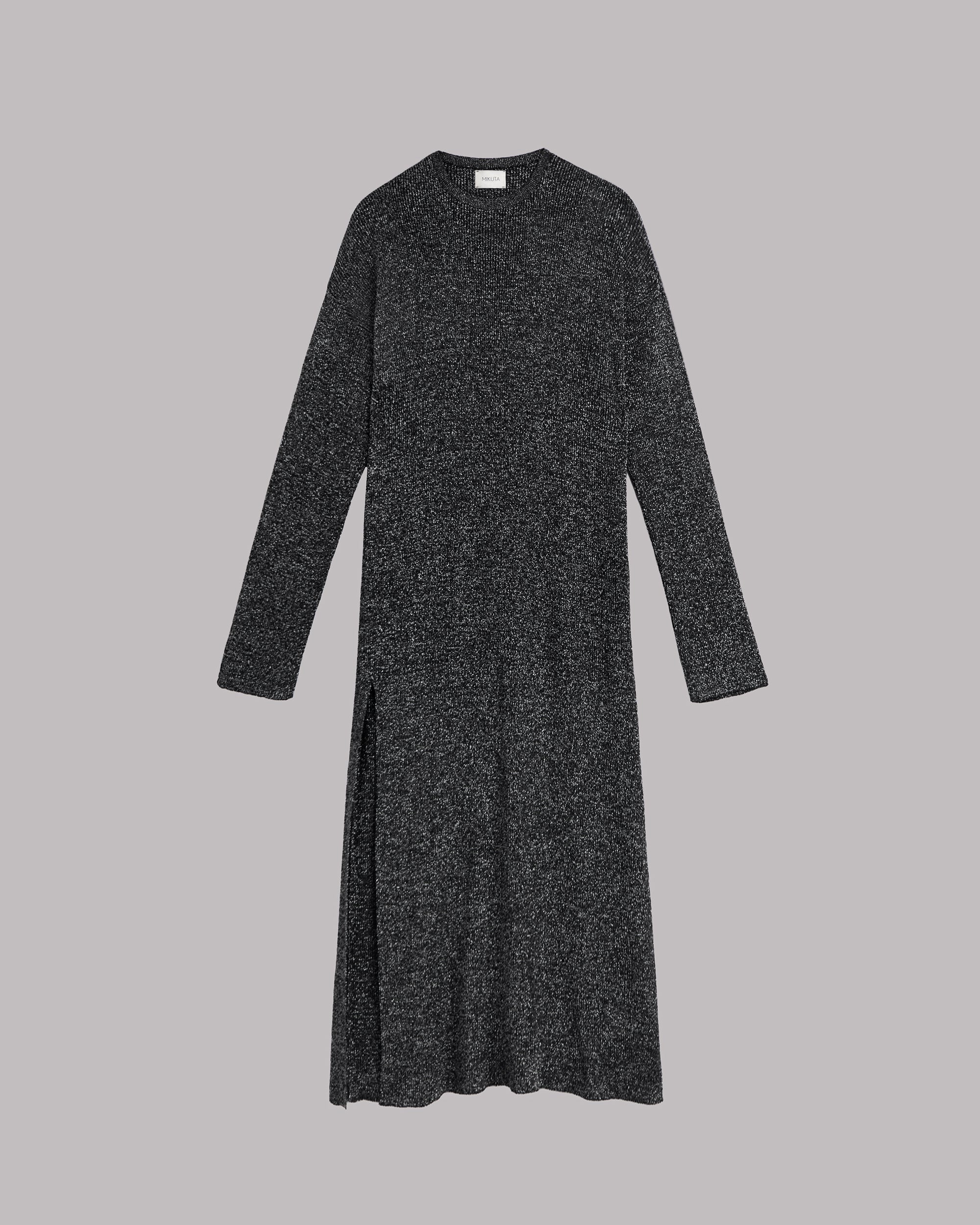 The Silver Sparkly Loose Longsleeve Dress