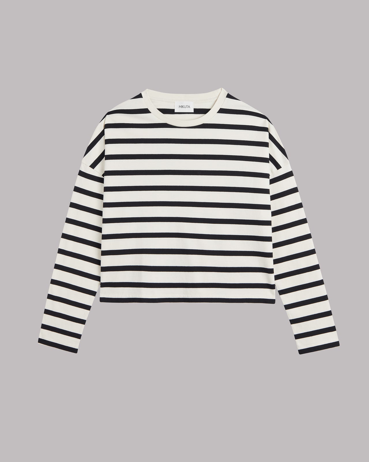 The Striped Loose Cotton Longsleeve - Product photo