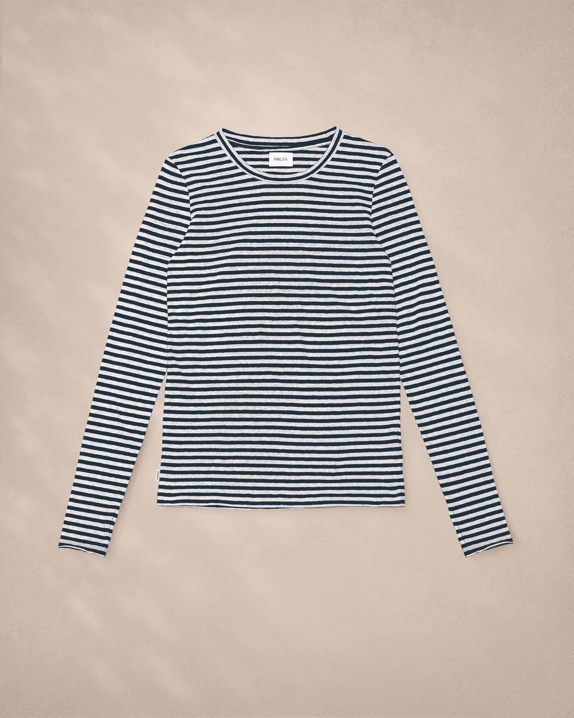 The Striped Thin Linen Longsleeve