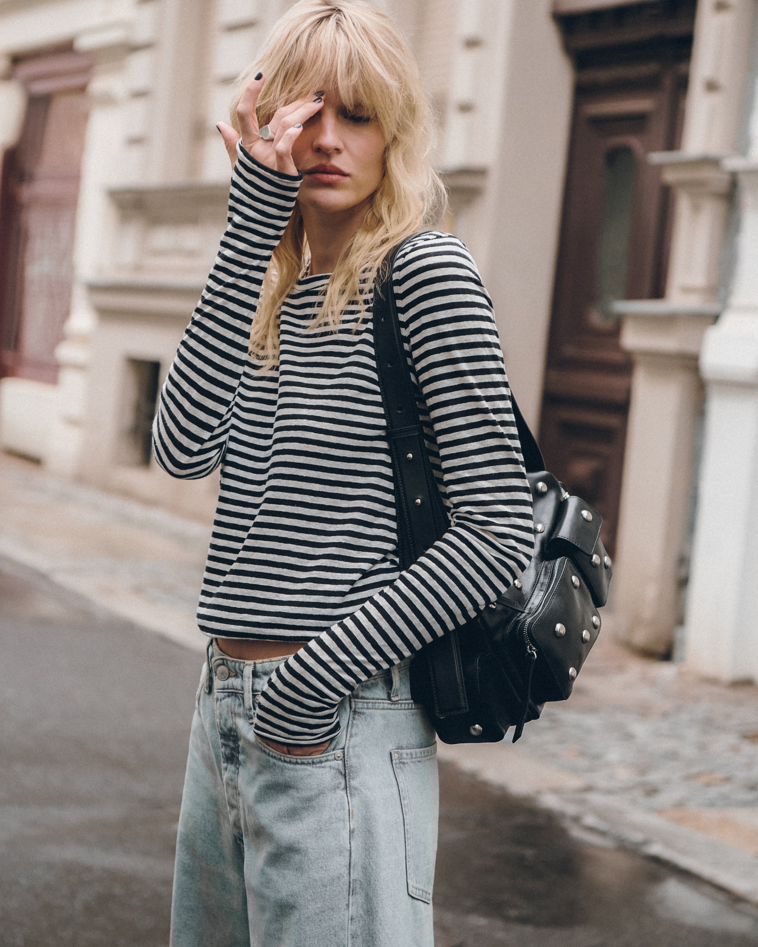 The Striped Thin Linen Longsleeve