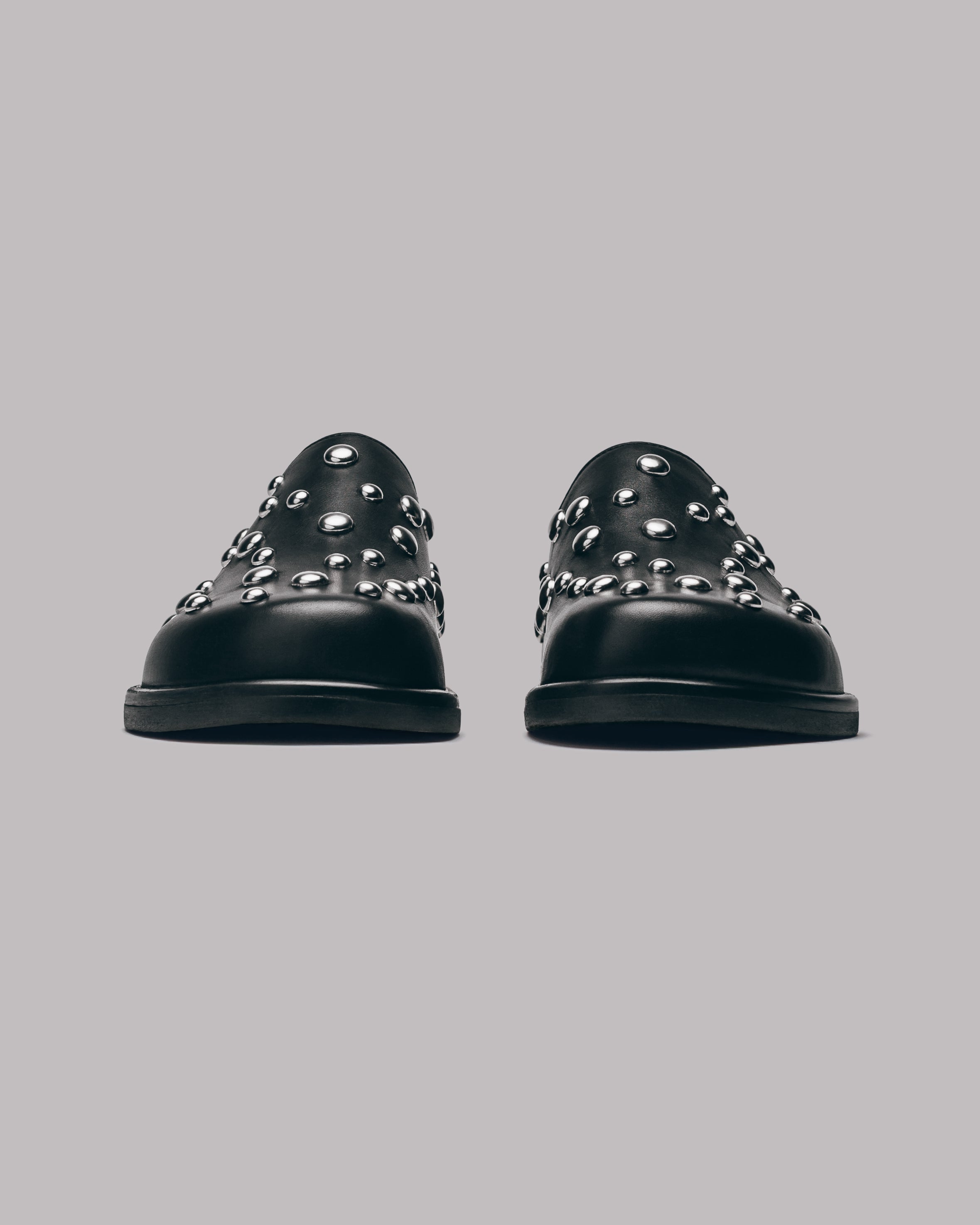 The Studded Leather Mules