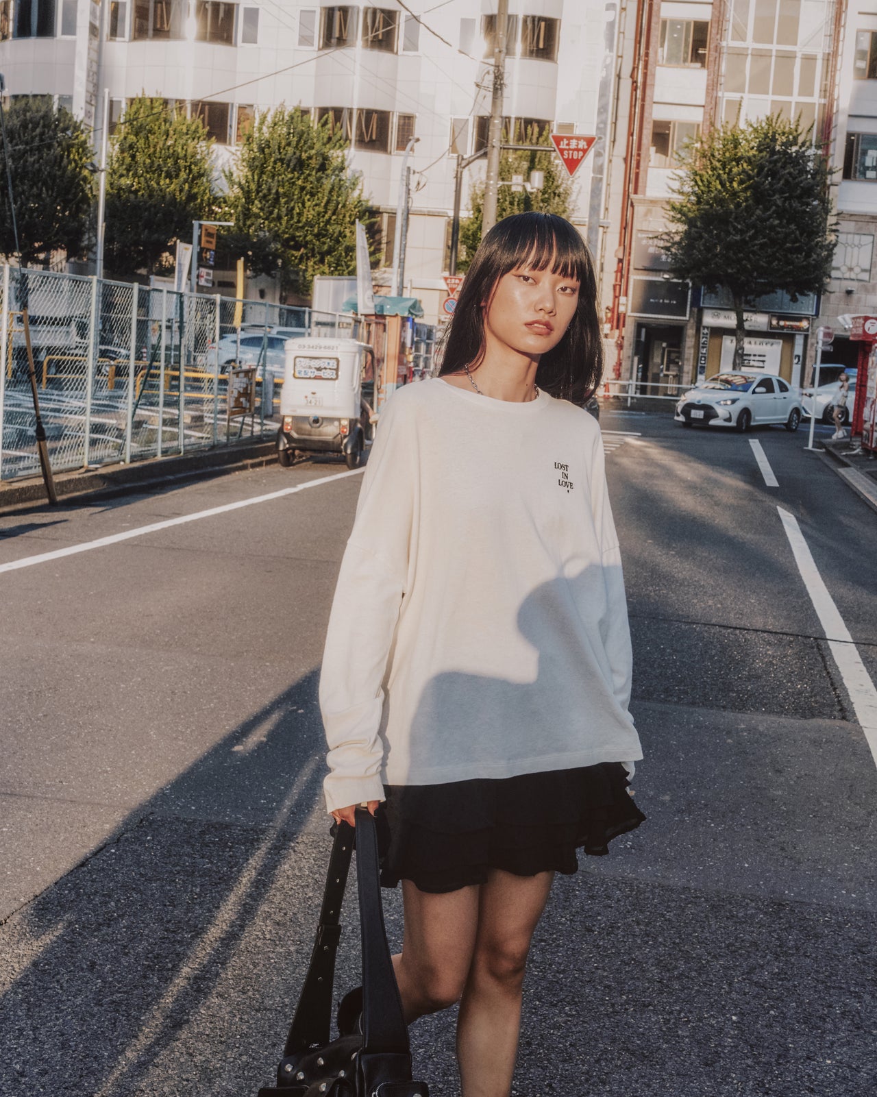 The Black Ruffle Skort