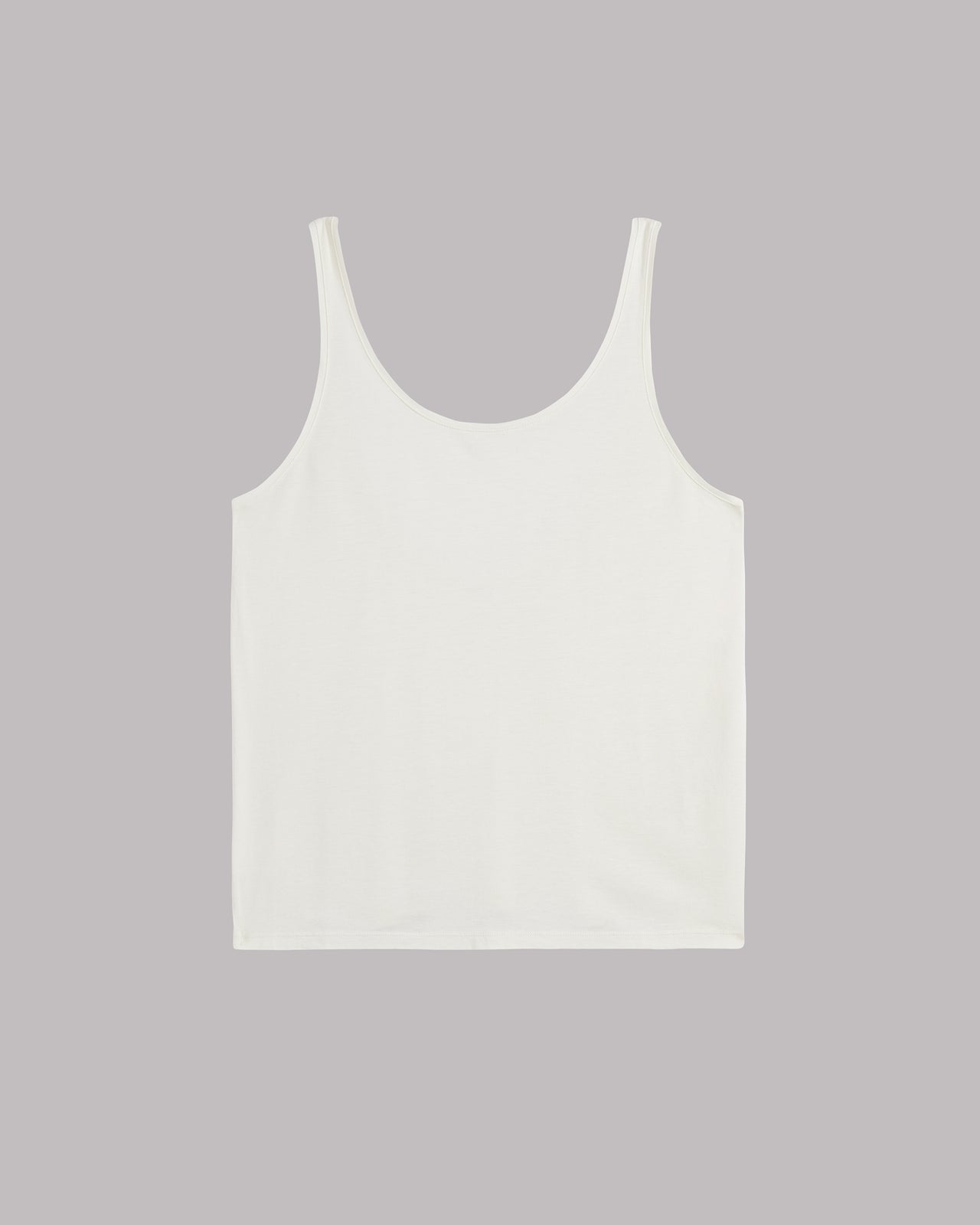 The White Low Back Base Tank Top - Product photo