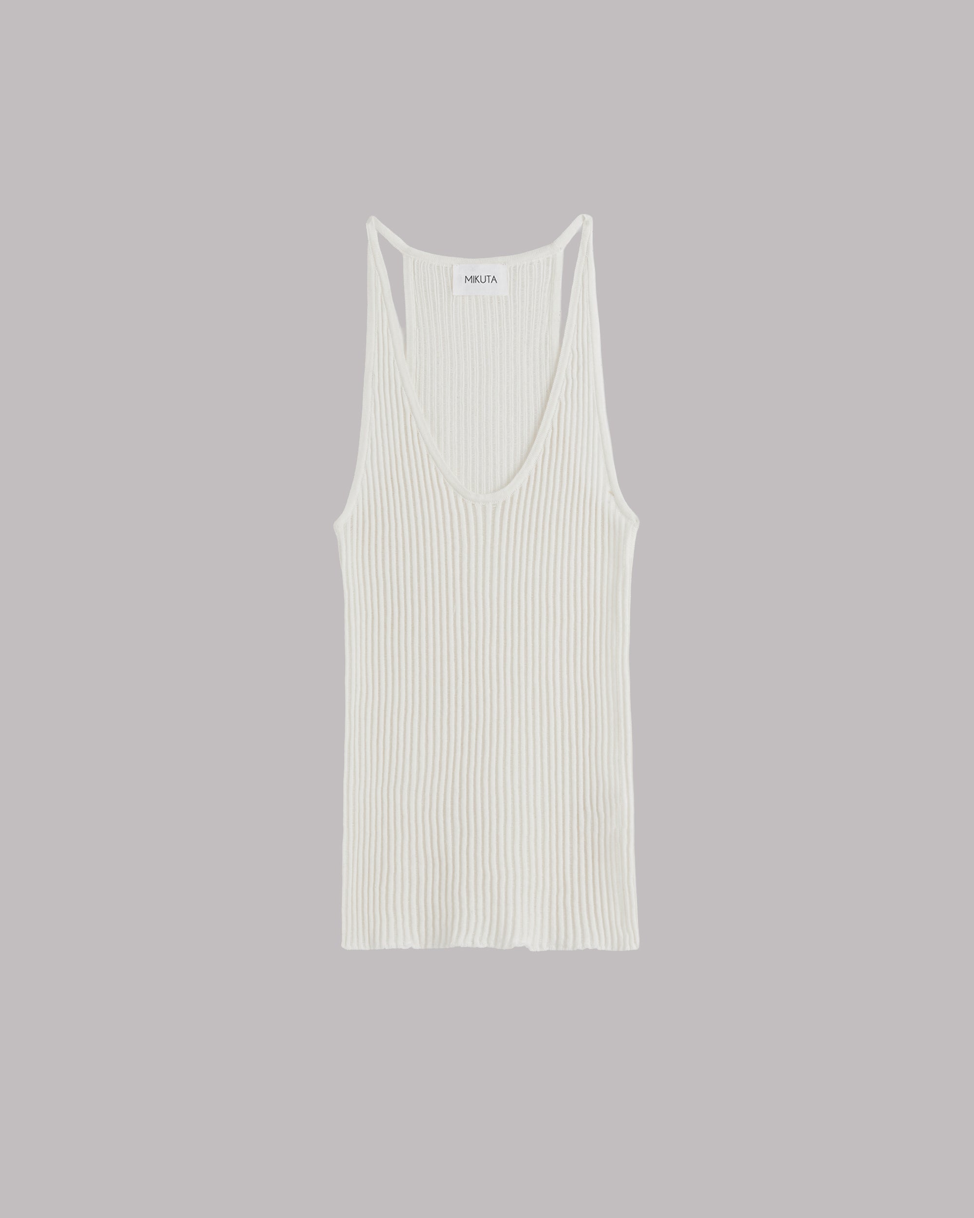 The White Striped Relaxed Tank Top