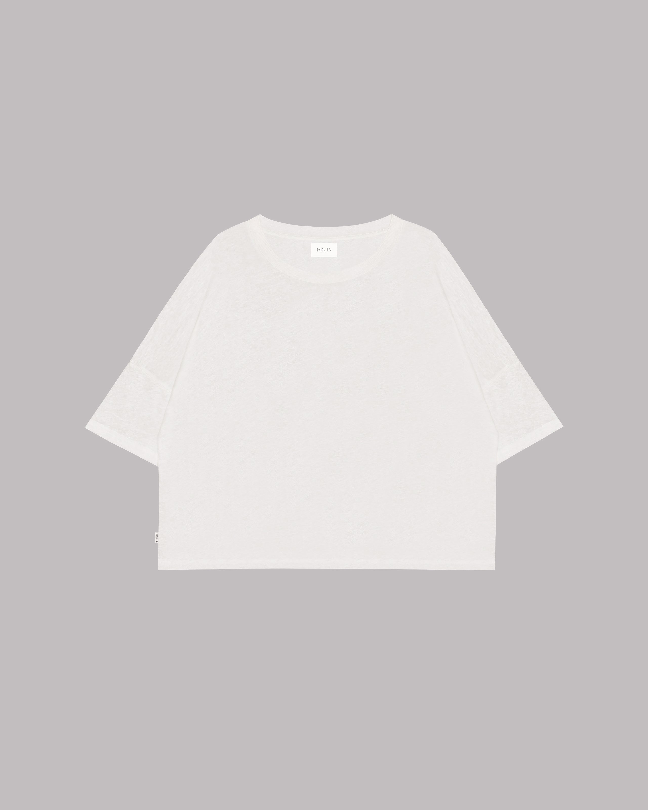 White Loose Linen Shirt - Product photo