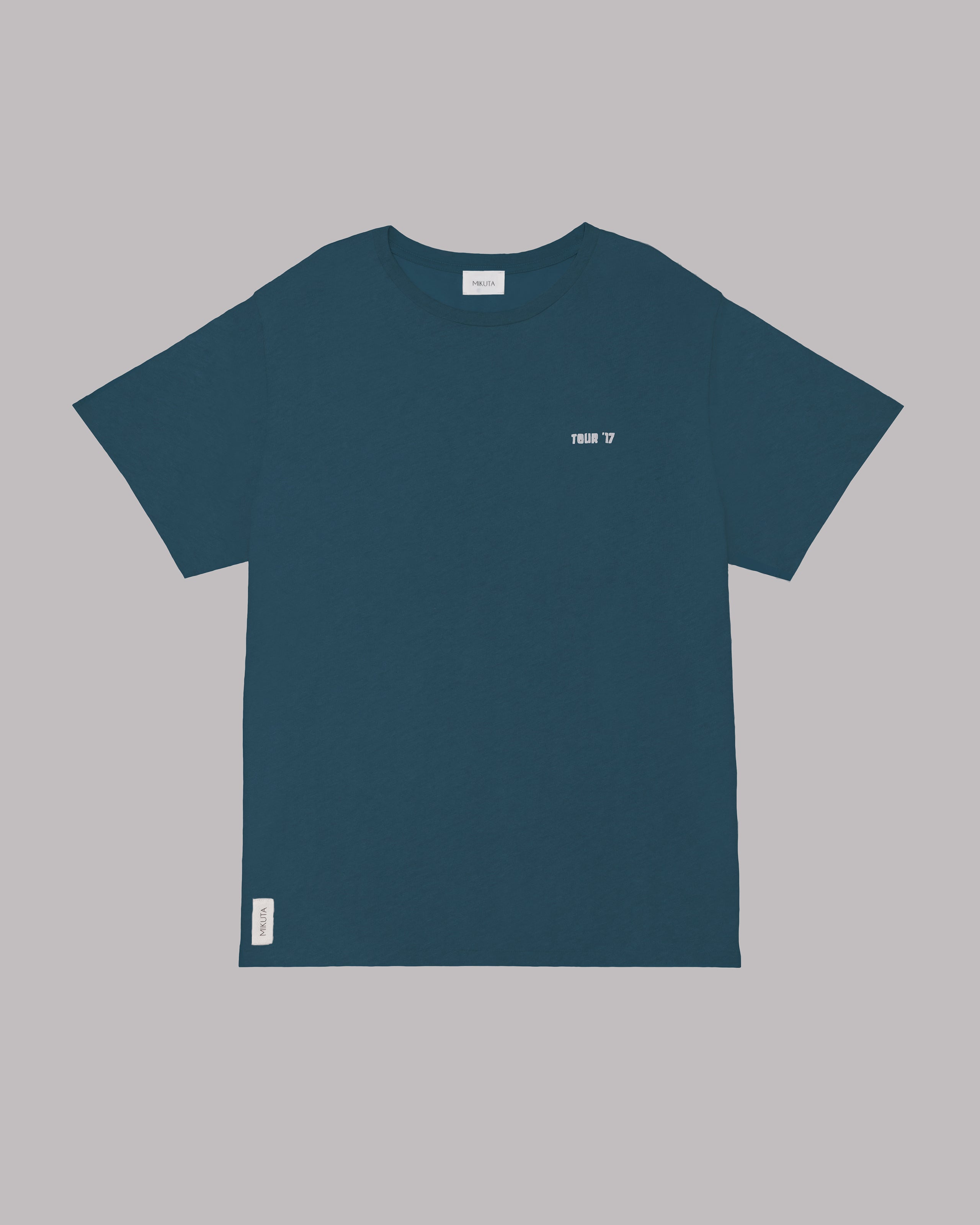 Tealtrelaxedlovetourtshirtfront - Product photo