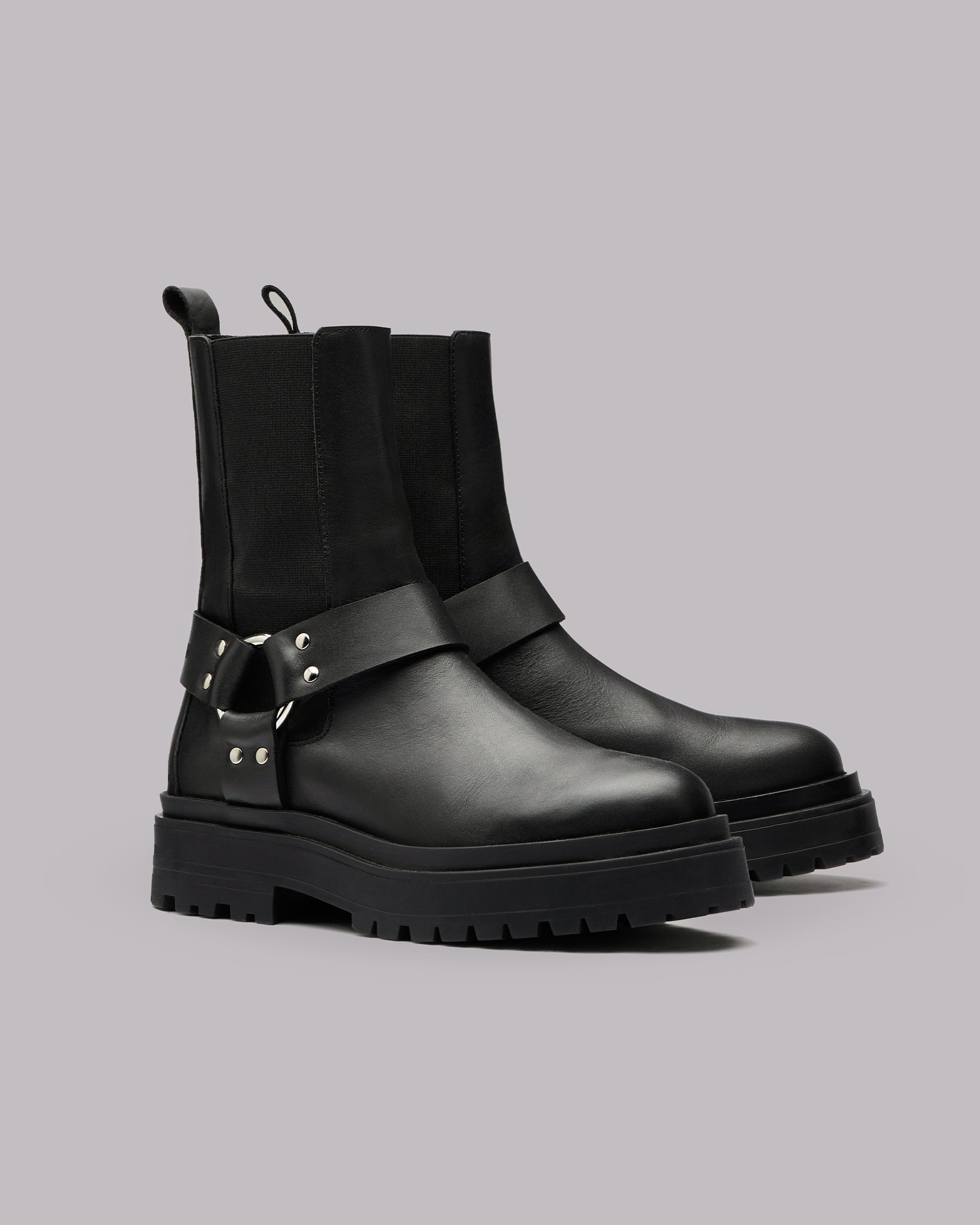 The Black Biker Boots