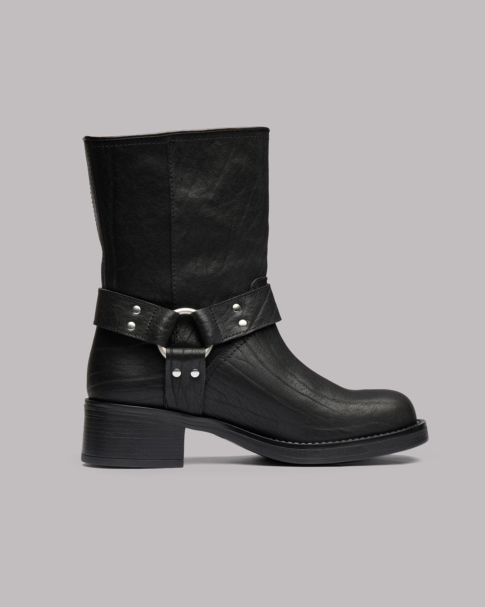 The Black Buckle Boots