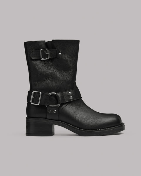 Black Buckle Boots - Product photo