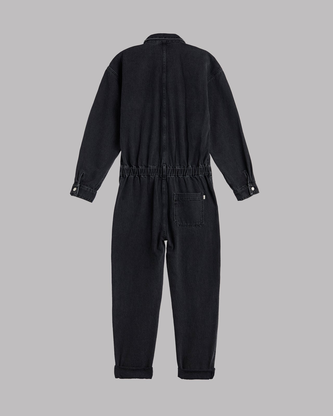Black Denim Jumpsuit - Product photo