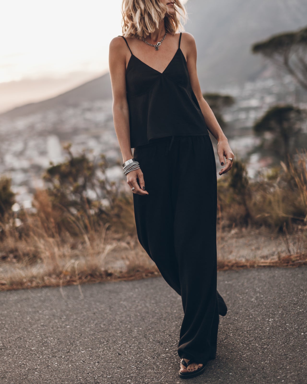 The Black Flowy Pants