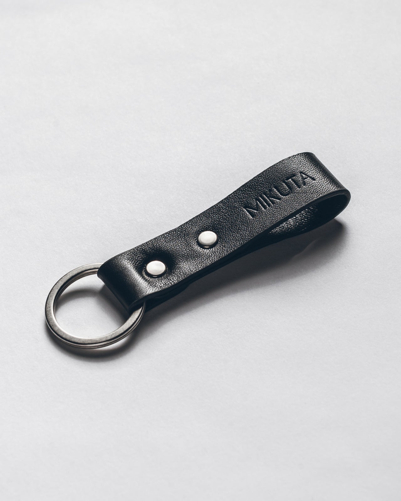 The Black Leather Key Ring