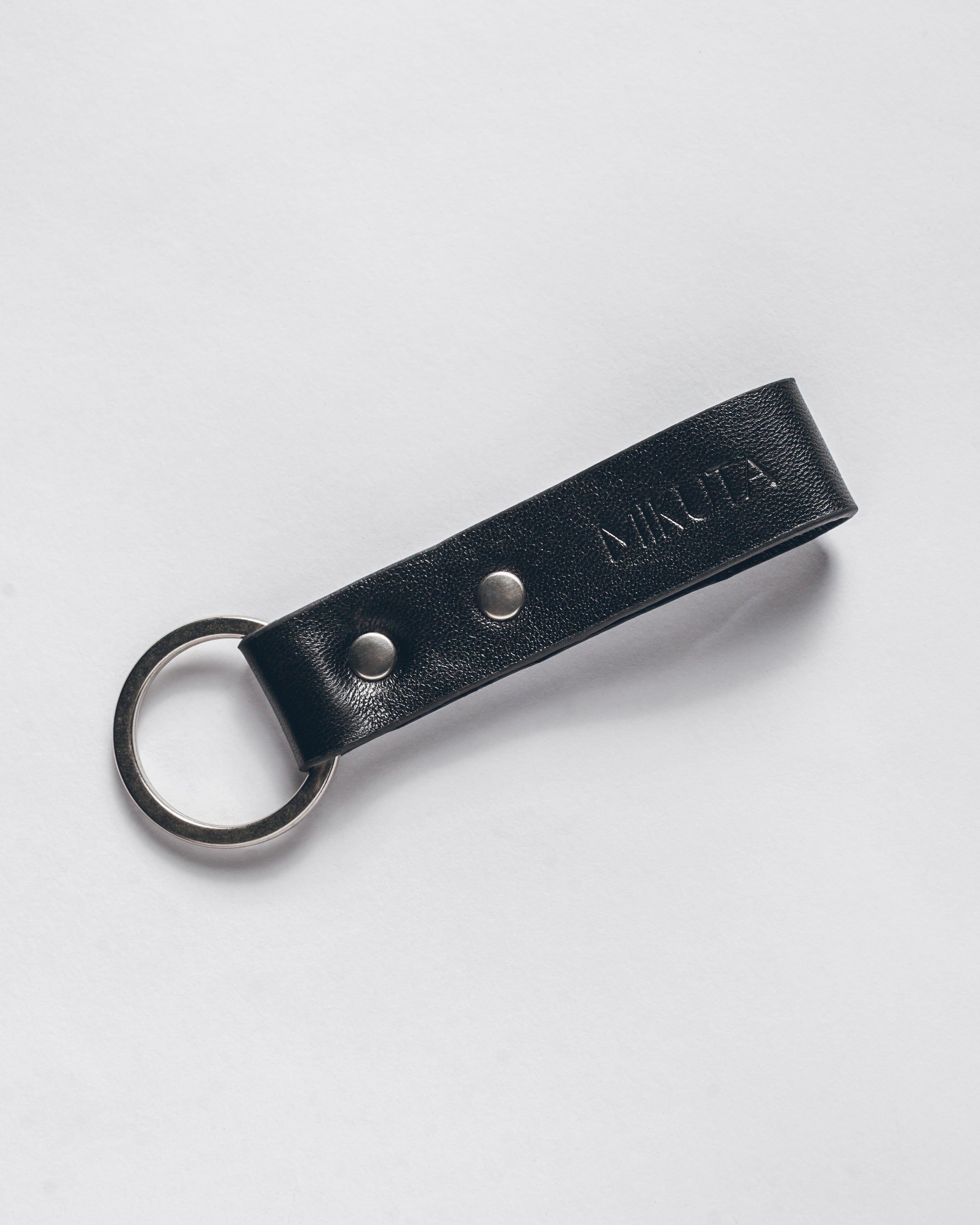 The Black Leather Key Ring