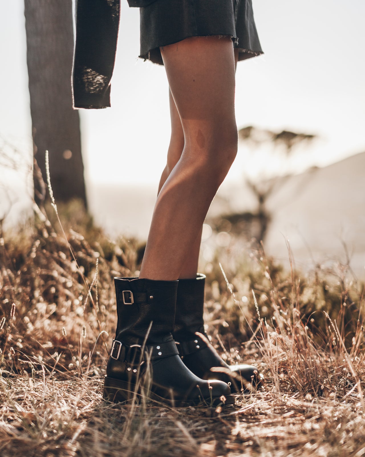 The Black Buckle Boots