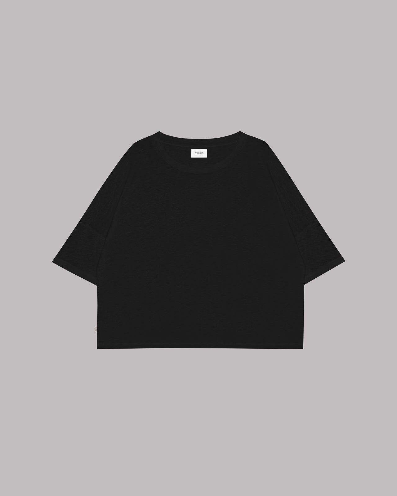 The Black Loose Linen T-Shirt