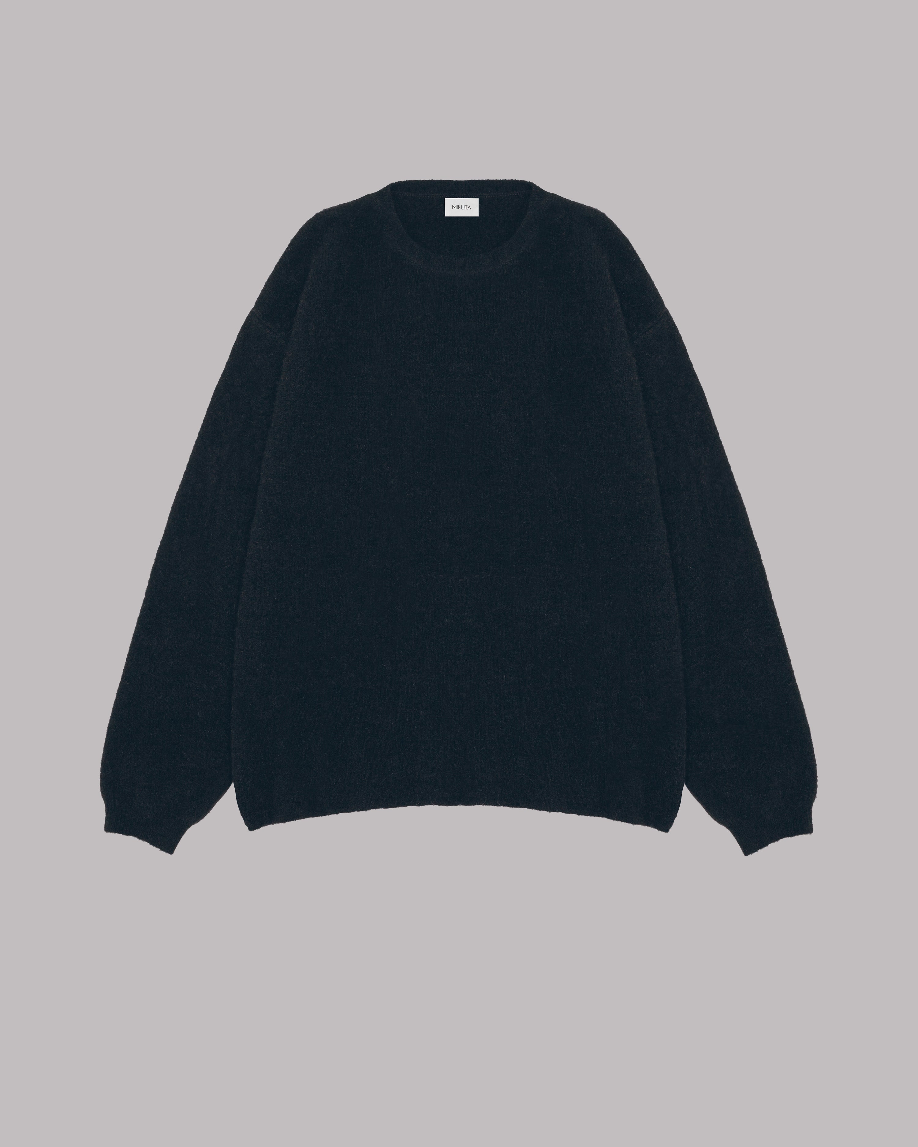 The Black Oversized Knitted Sweater – MIKUTA