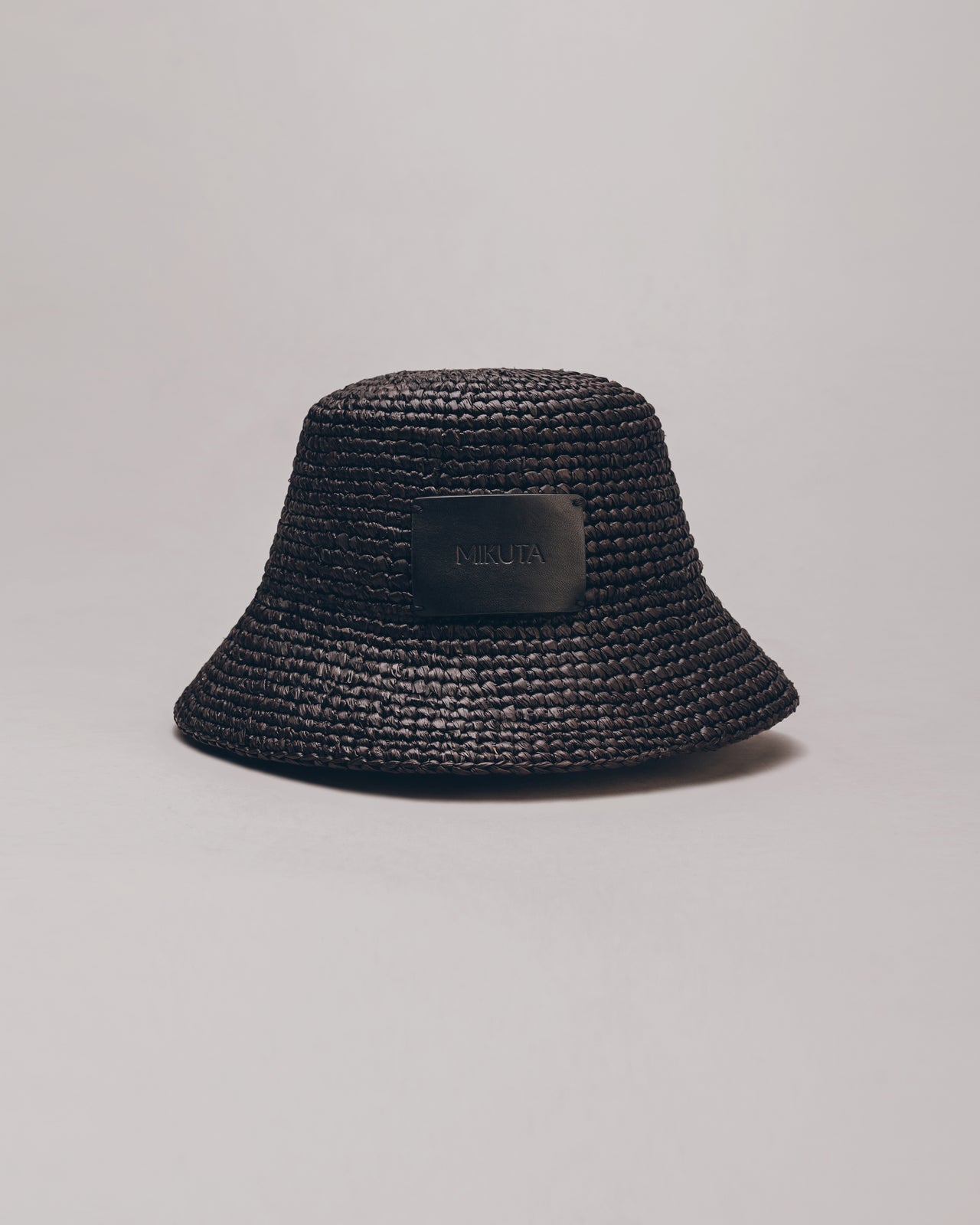 The Black Raffia Bucket Hat