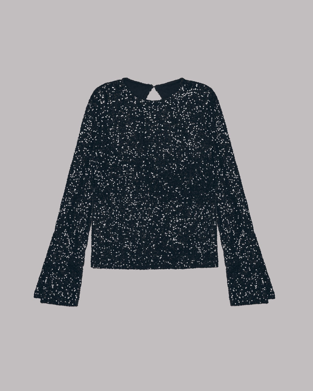 The Black Sequin Blouse