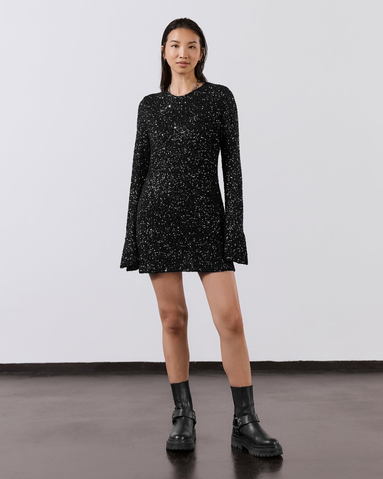 The Black Sequin Dress