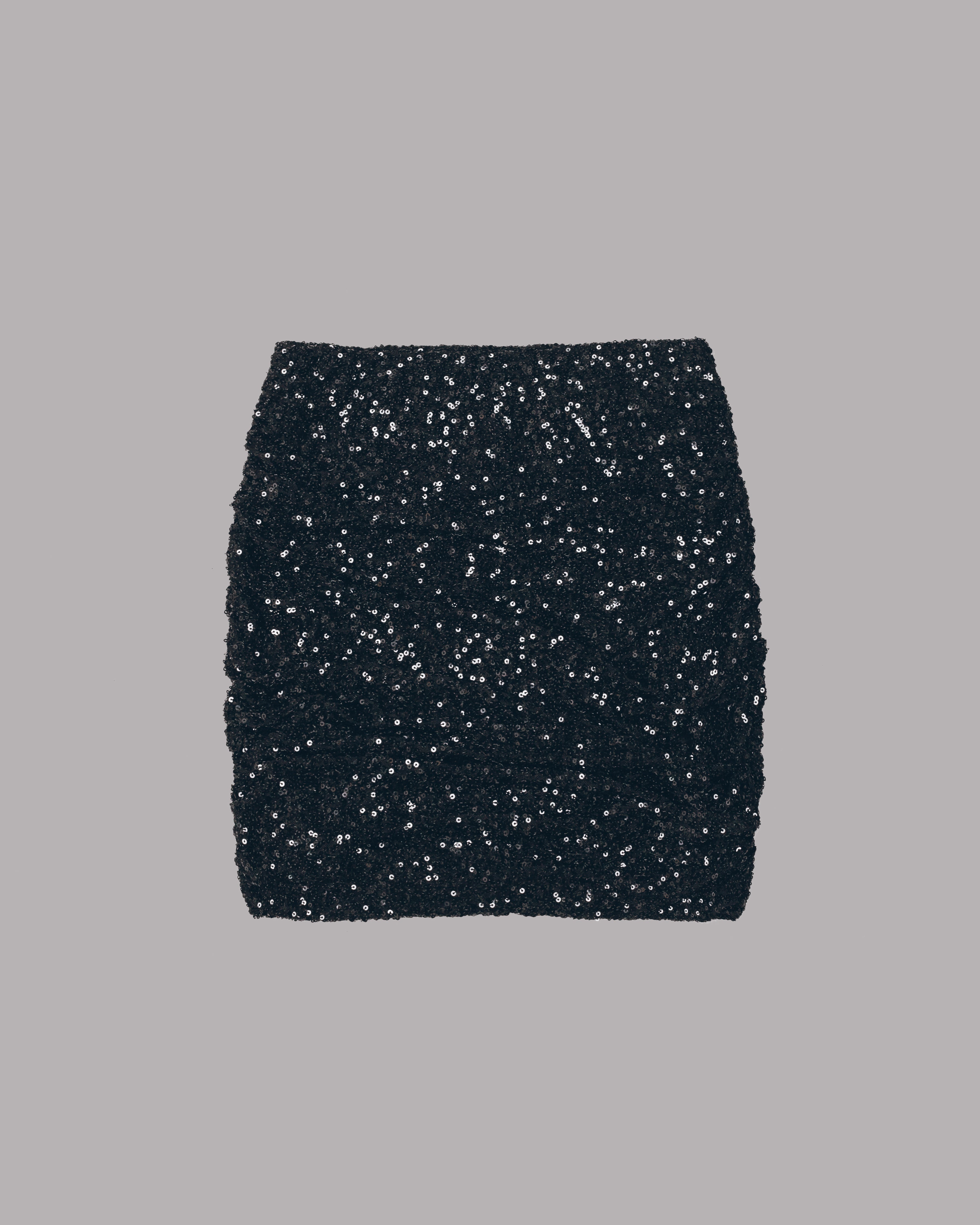 The Black Sequin Skirt