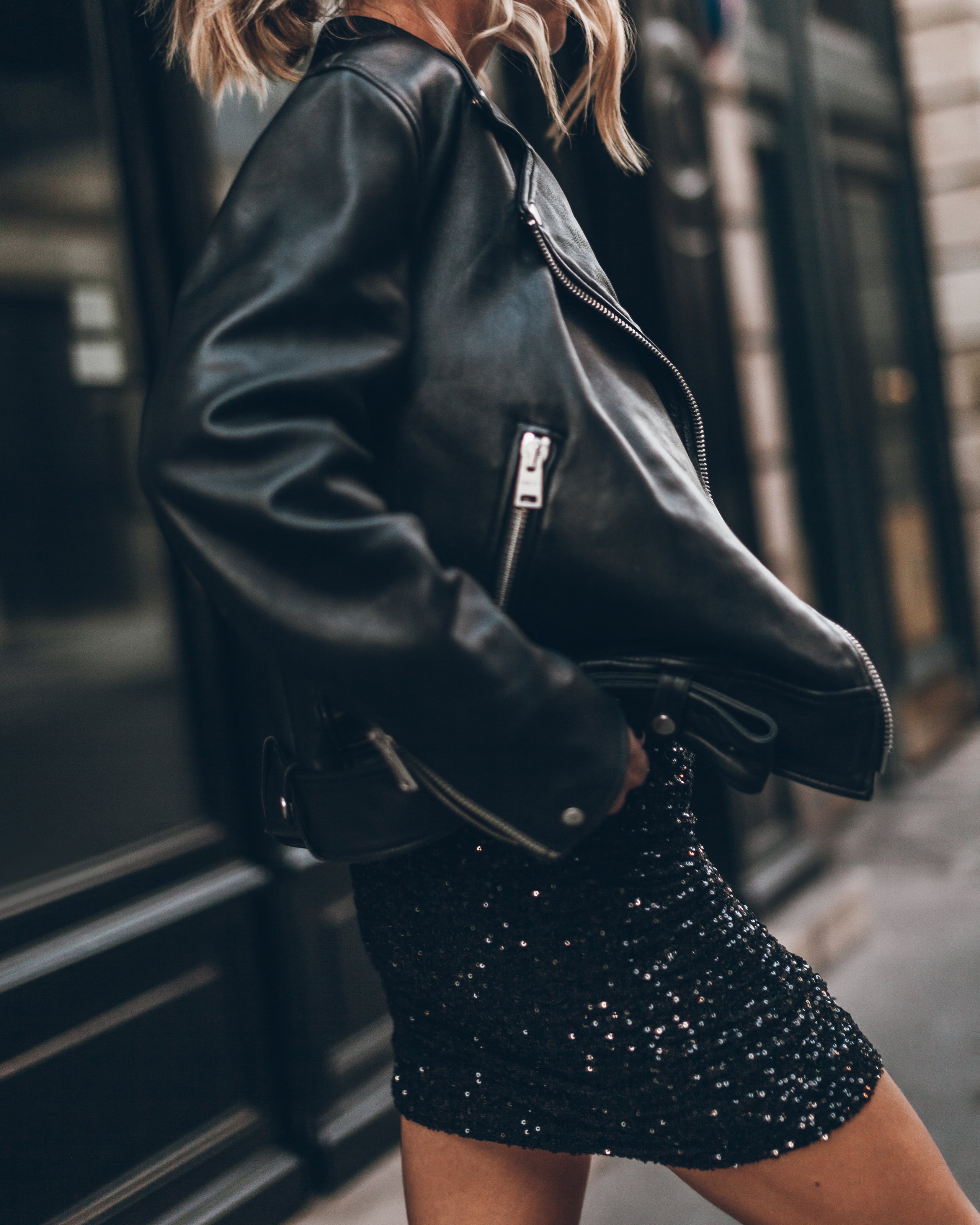 The Black Sequin Skirt