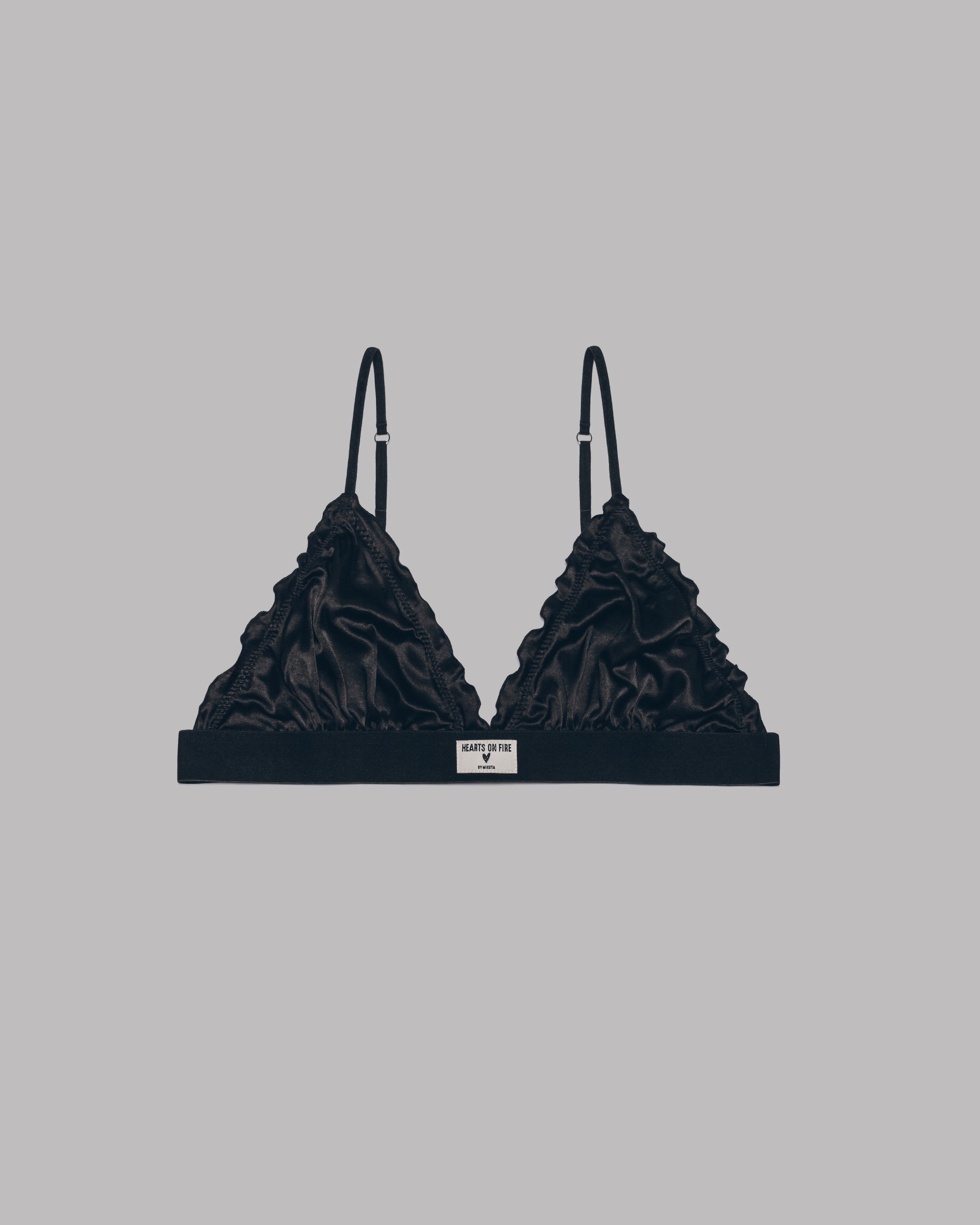 The Black Silk Bralette