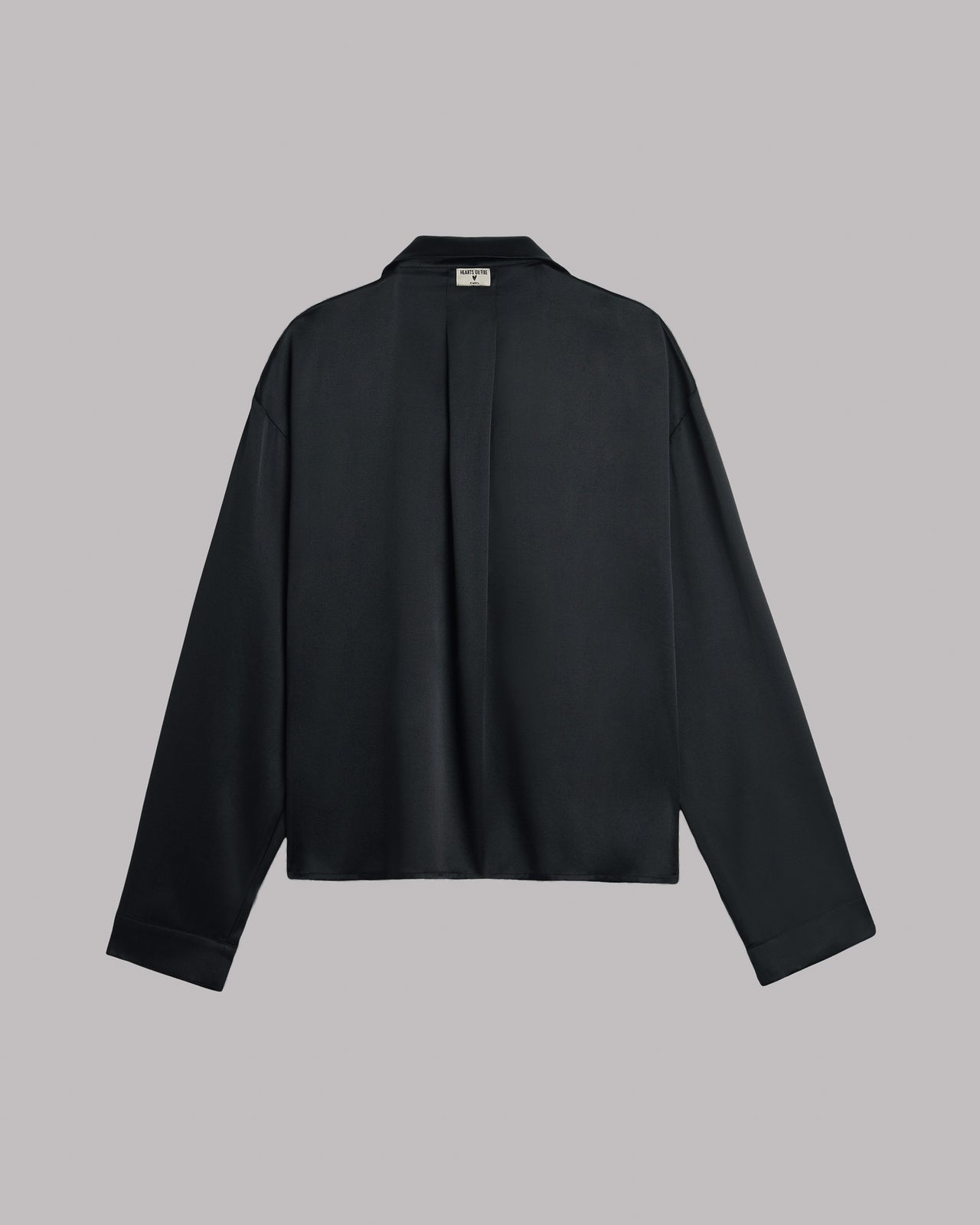 Black Silk Shirt - Product photo