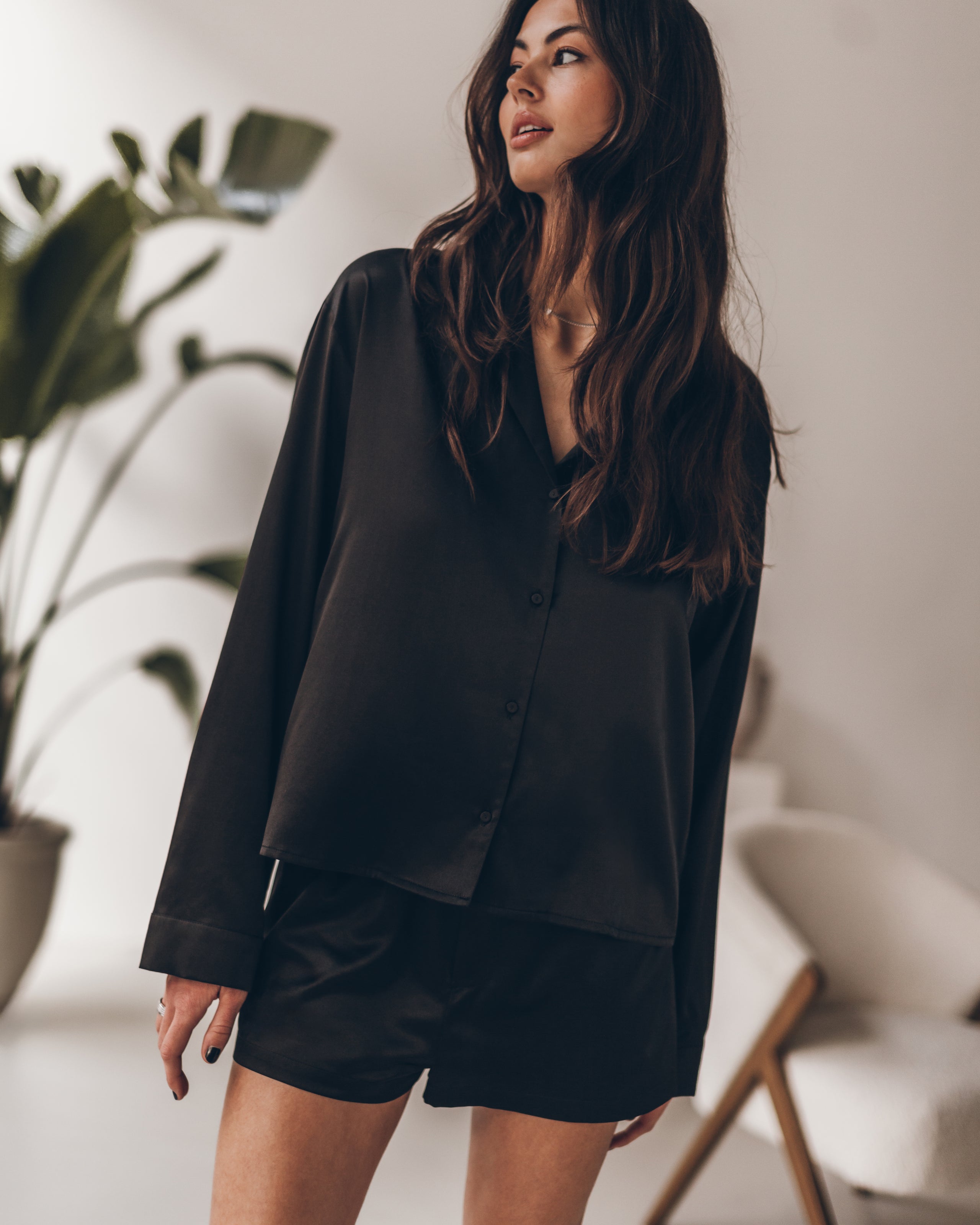 The Black Silk Shirt