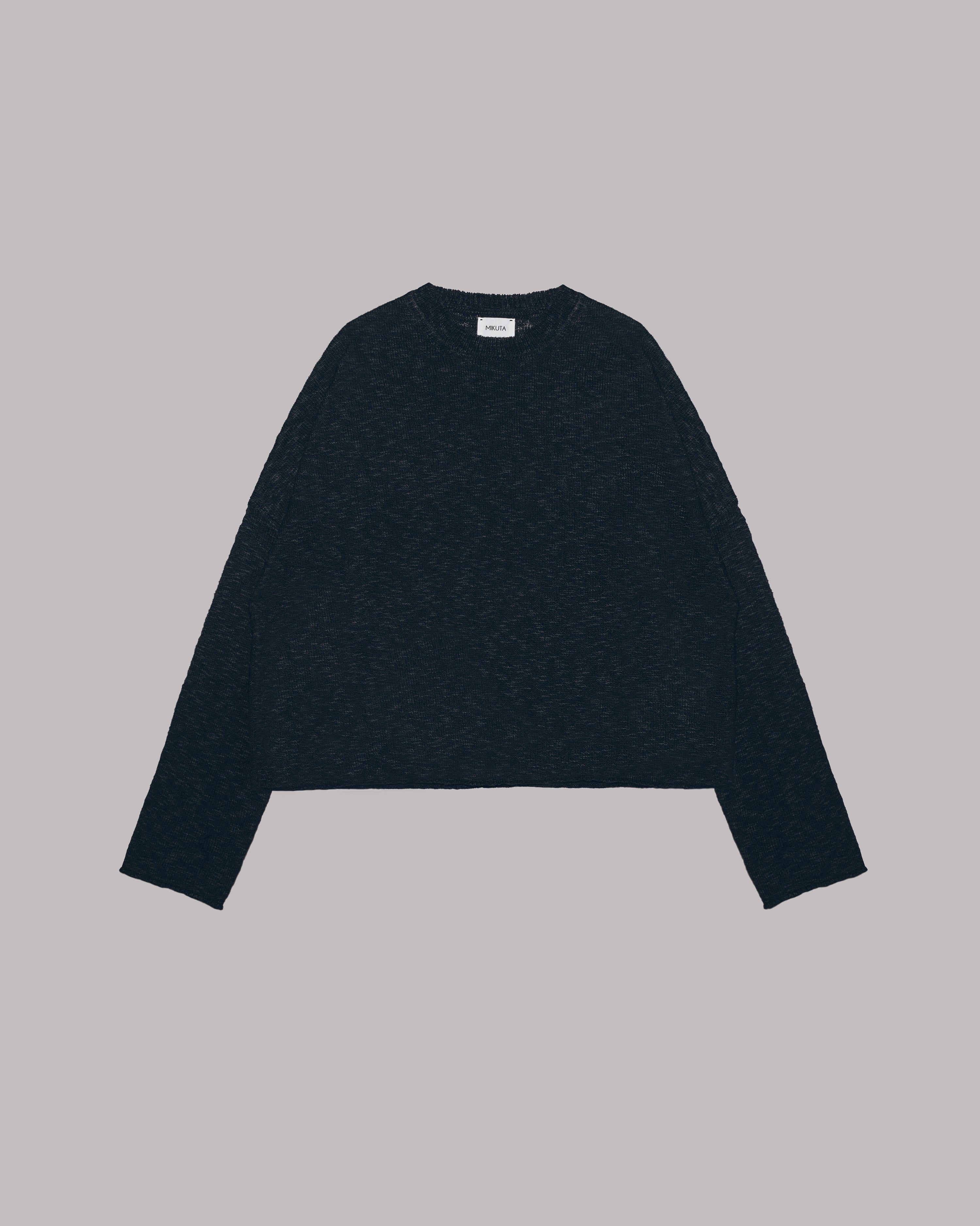 The Black Thin Knit Sweater