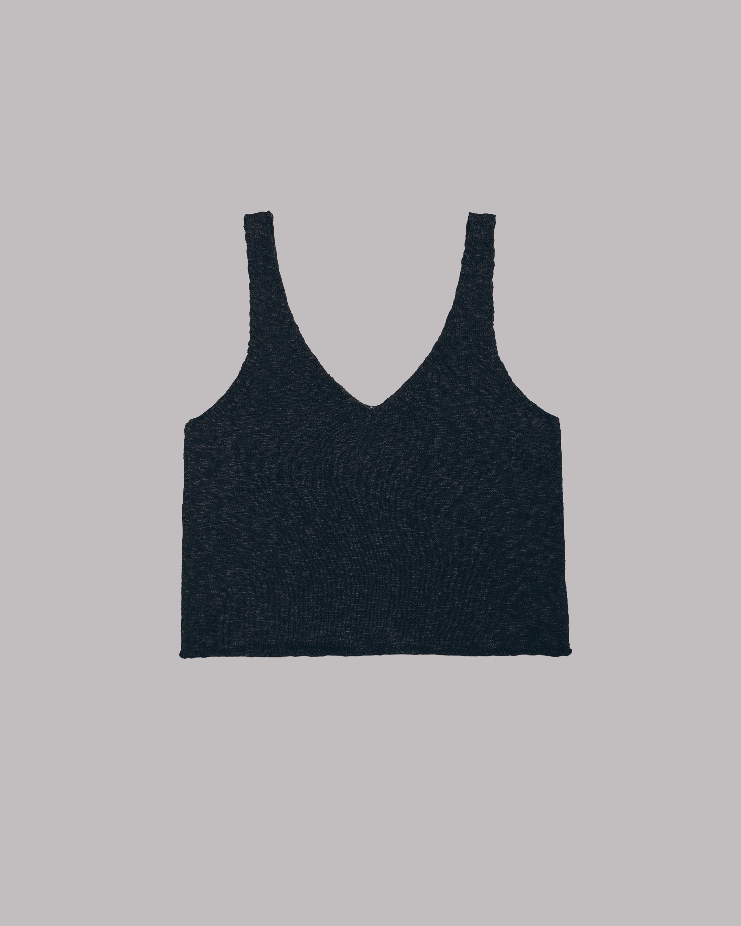 The Black Thin Knit Tank Top