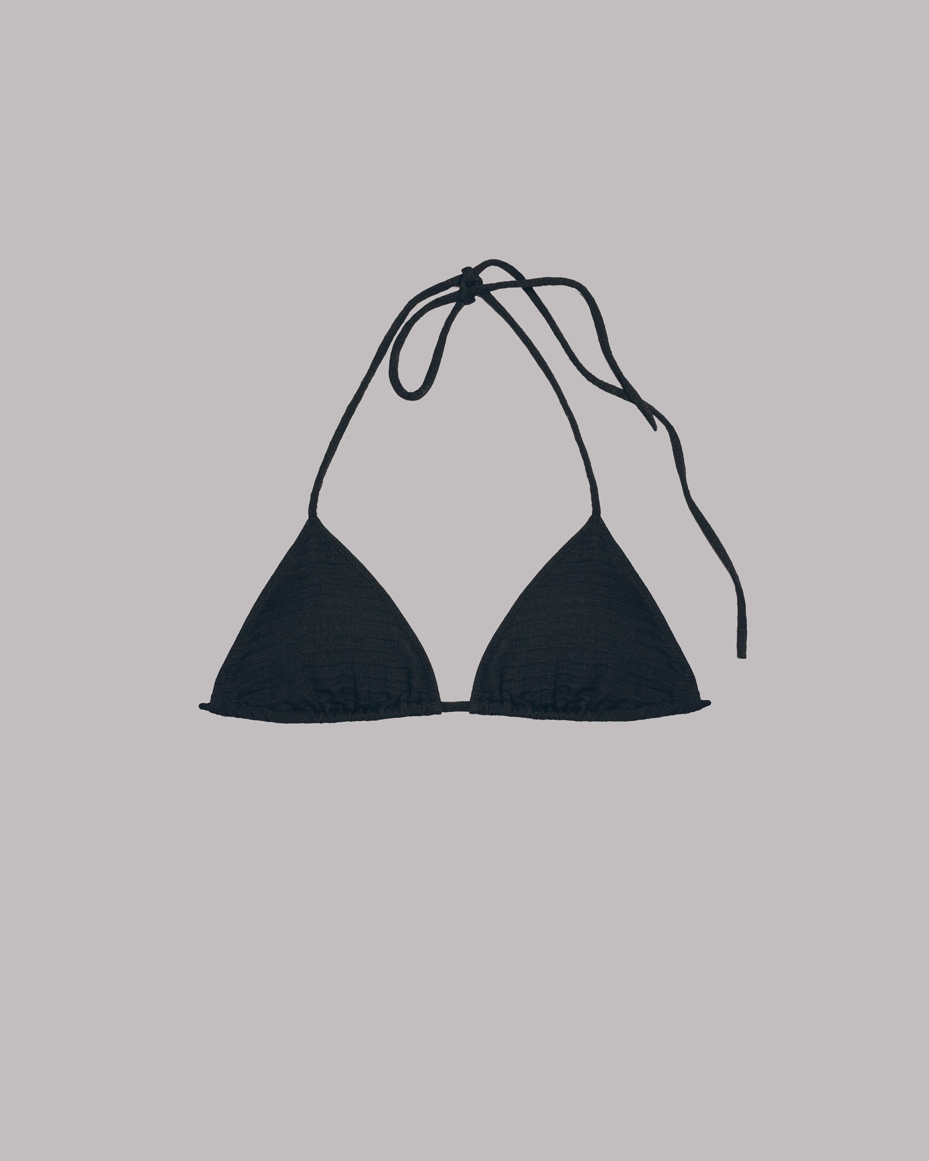 The Black Triangle Bikini Top